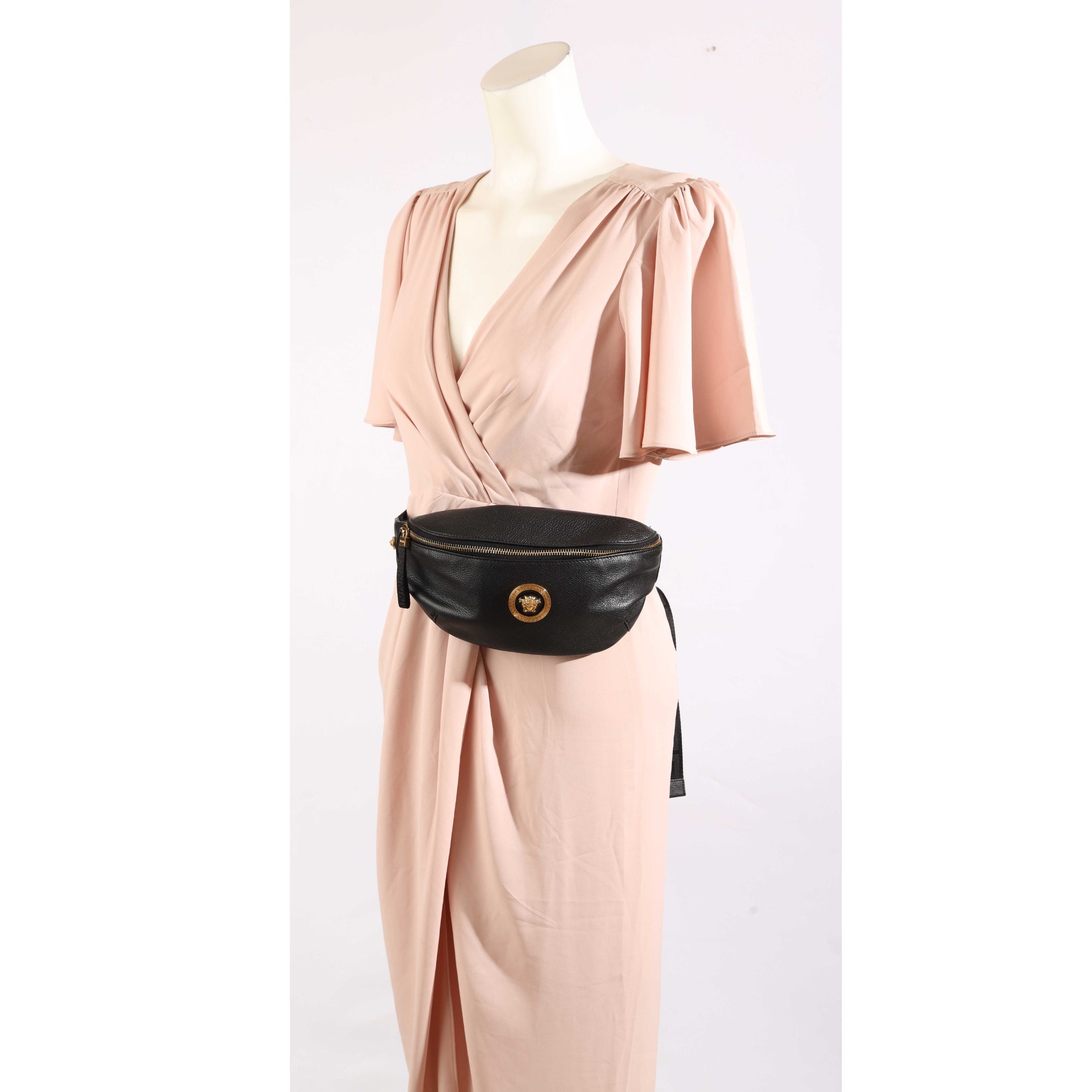 Versace Black Vanitas Medea Belt Bag