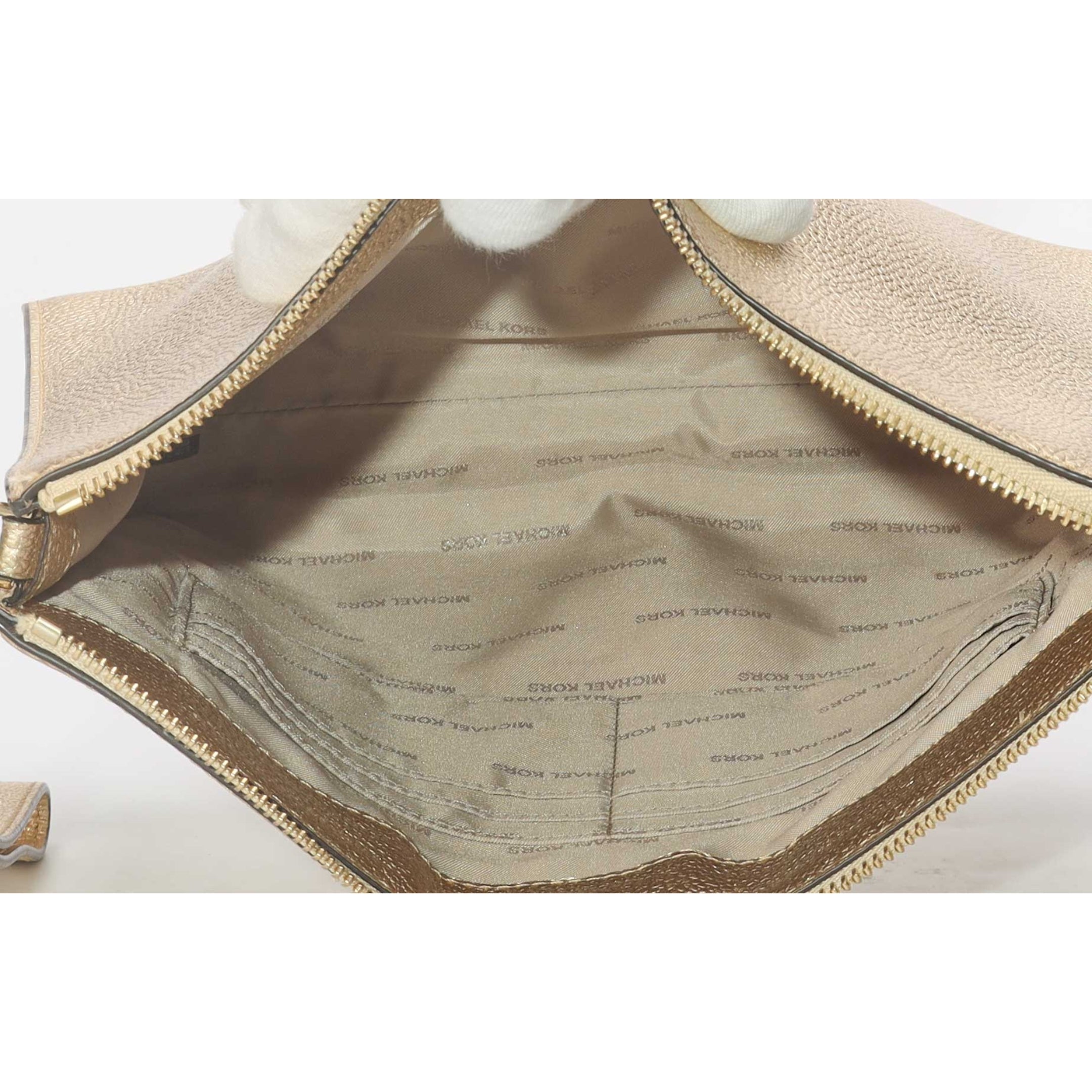 Michael Kors Gold Metallic Clutch