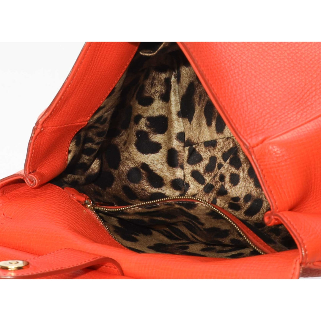 Dolce & Gabbana Orange Miss Monica Top Handle Bag