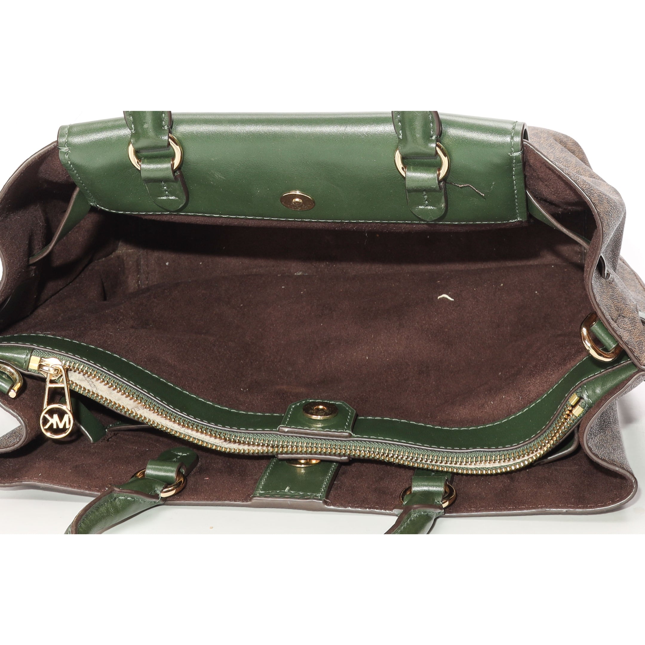 Michael Kors Hamilton Legacy Logo Belted Satchel