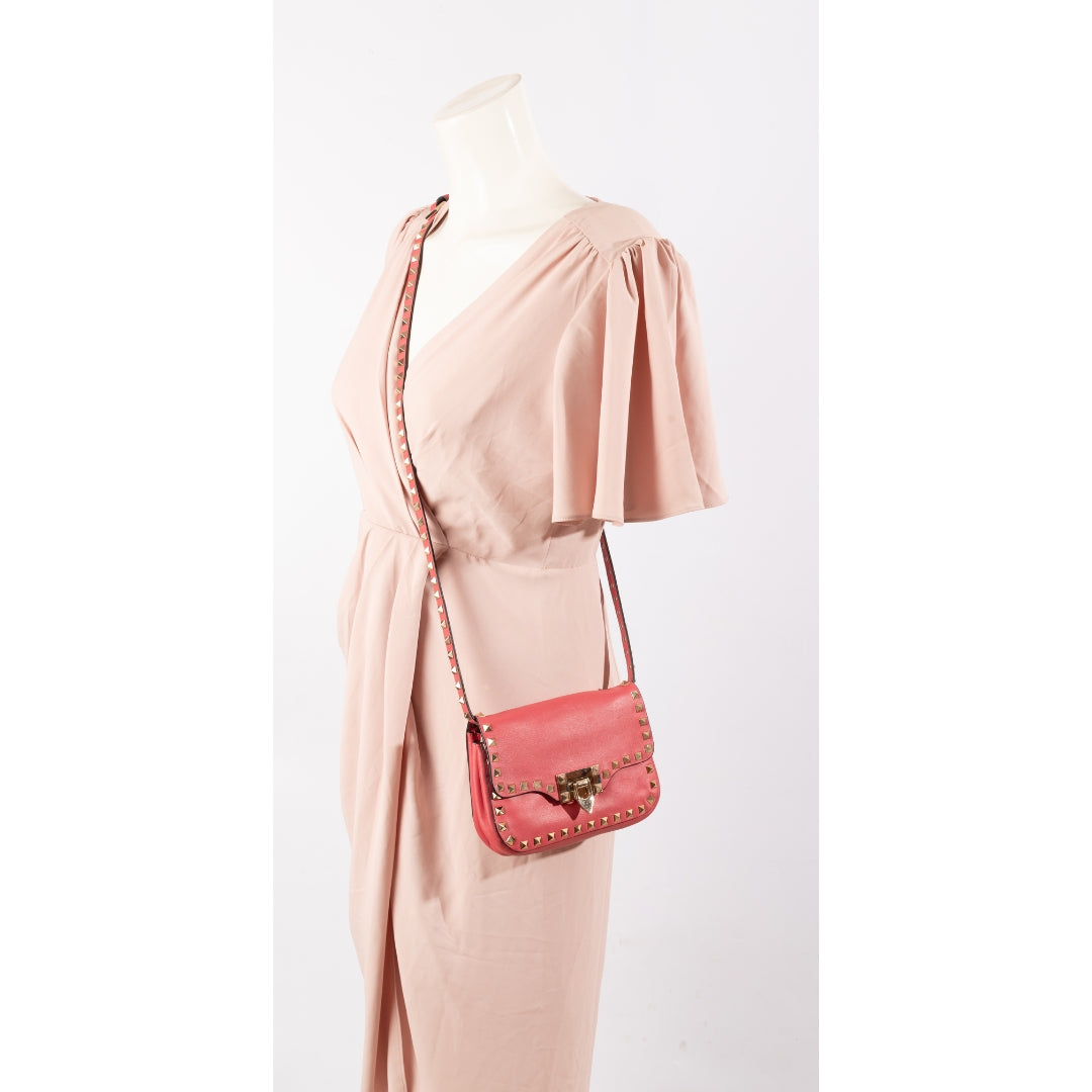 Valentino Garavani Rockstud Alcove Shoulder Bag
