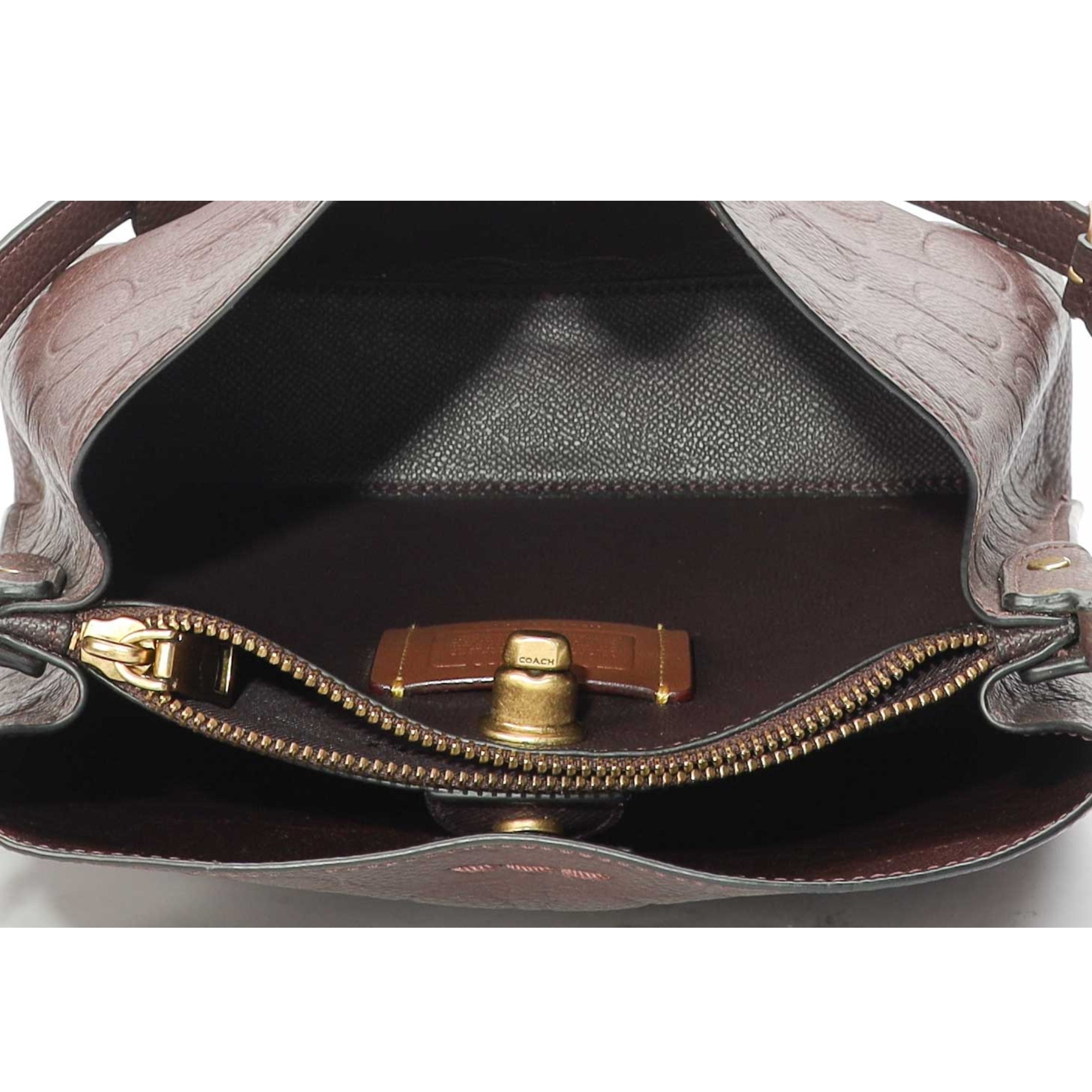 Coach Willow Signature Leather Bucket Bag
