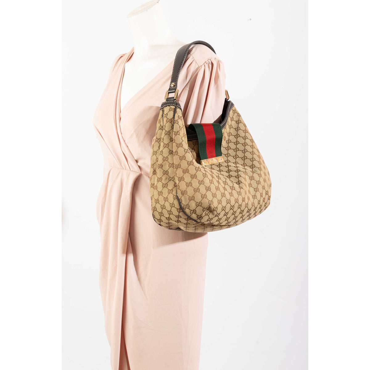 Gucci Monogram Web Shoulder Bag
