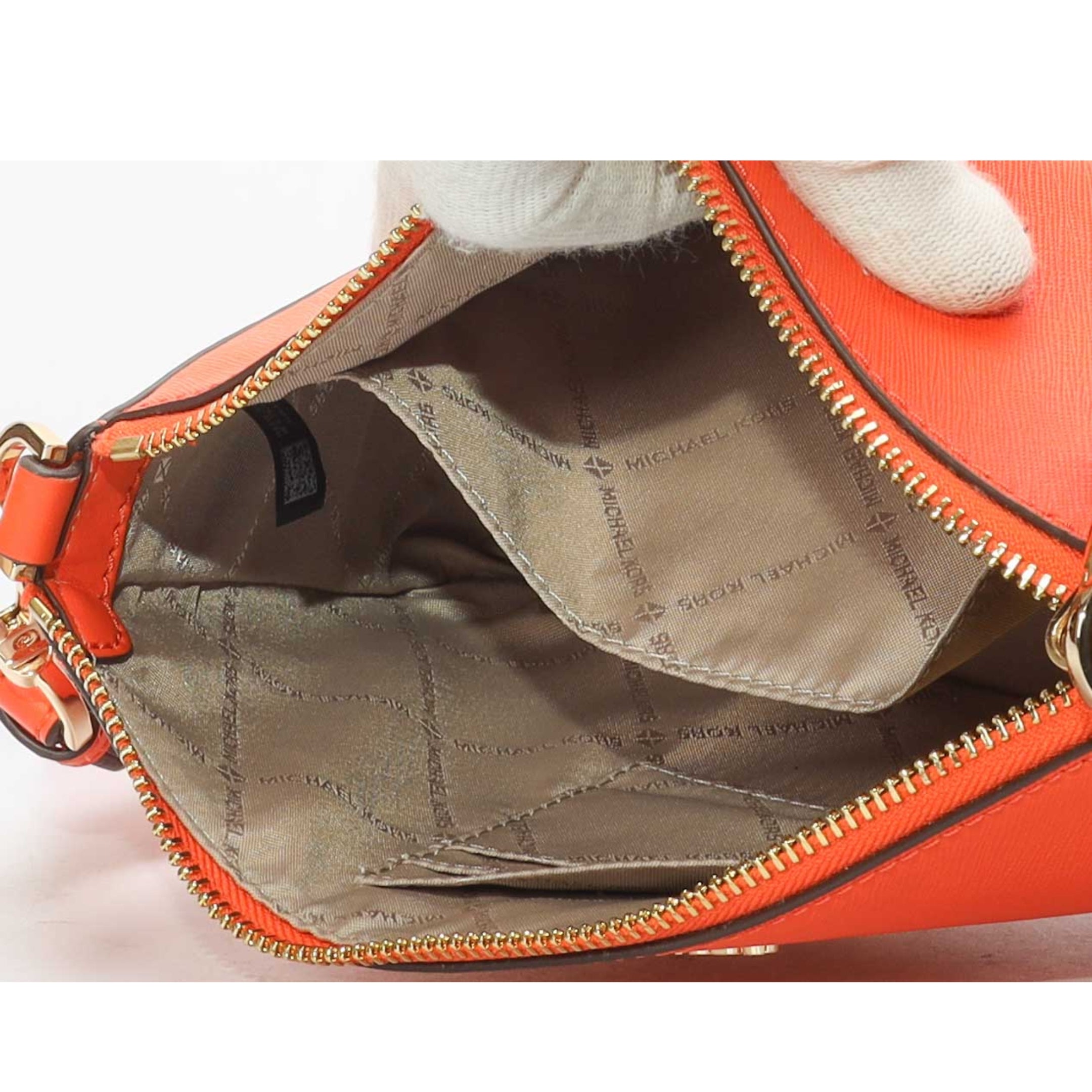 Michael Kors Jet Set Orange Airpods Case Crossbody Bag