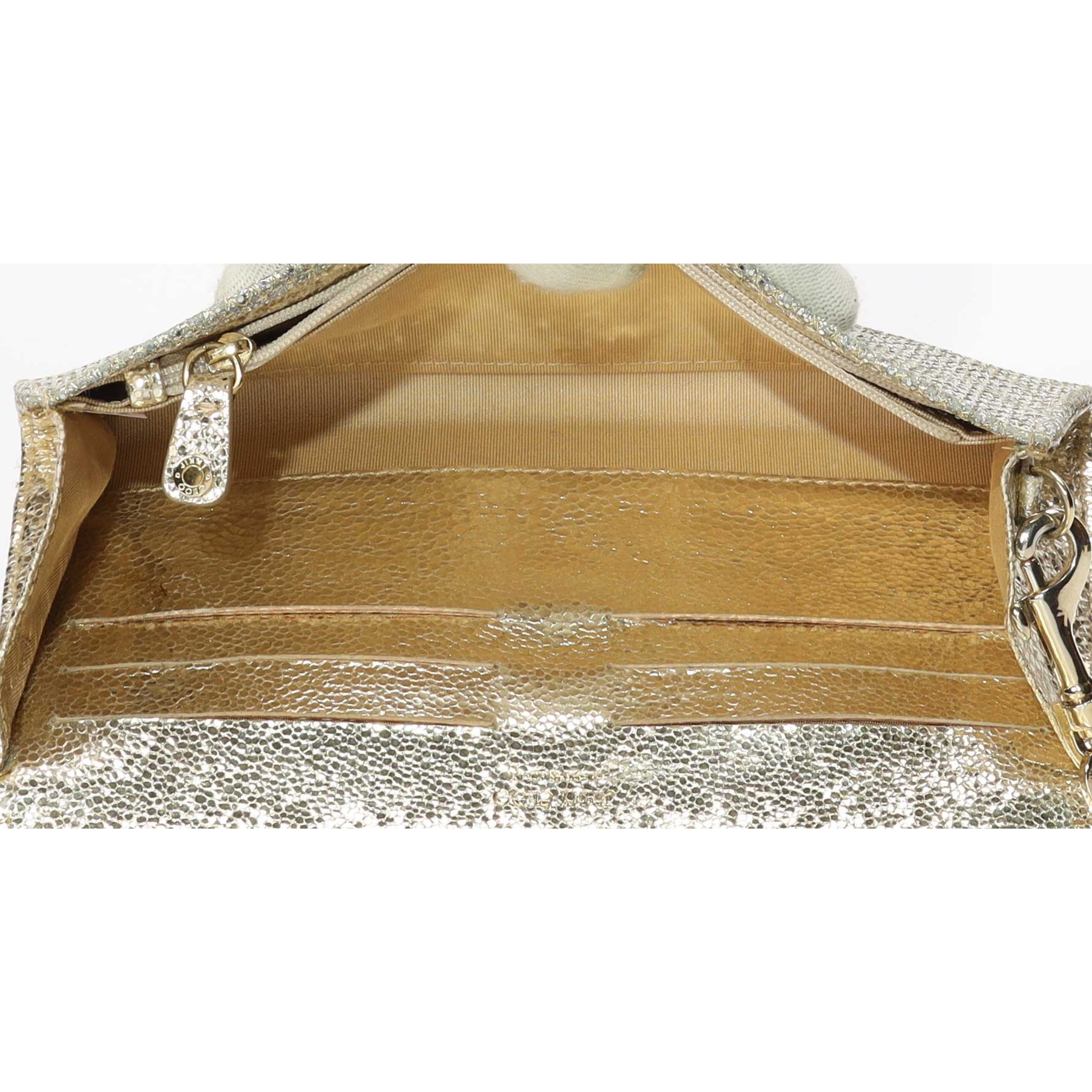 Jimmy Choo Silver Shimmery Clutch