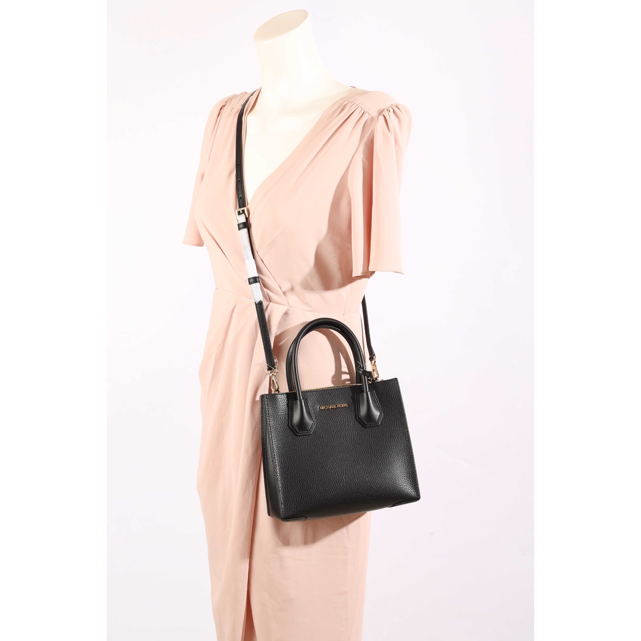 Michael Kors Mercer Black Convertible Satchel