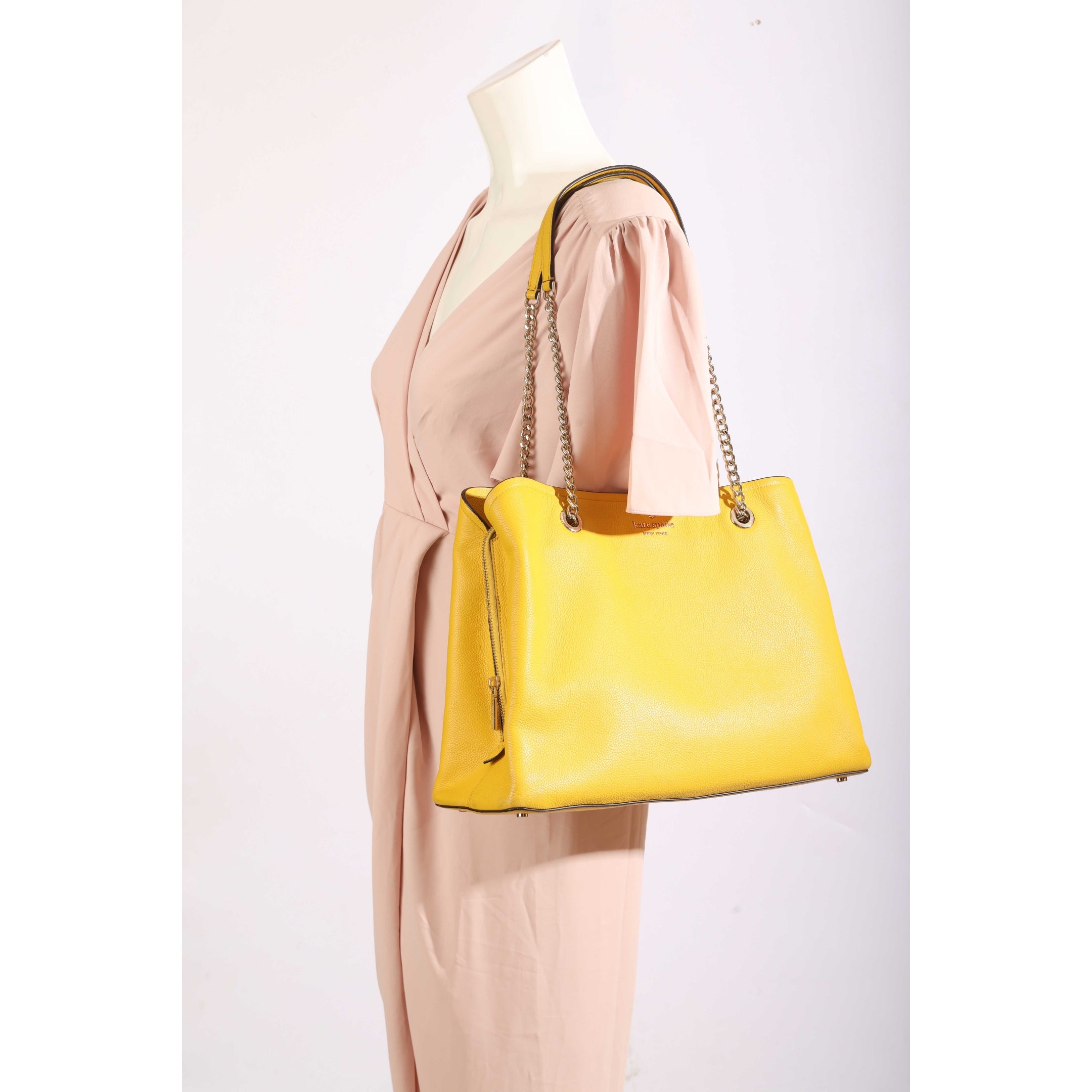 Kate Spade Yellow Jordyn Chain Tote