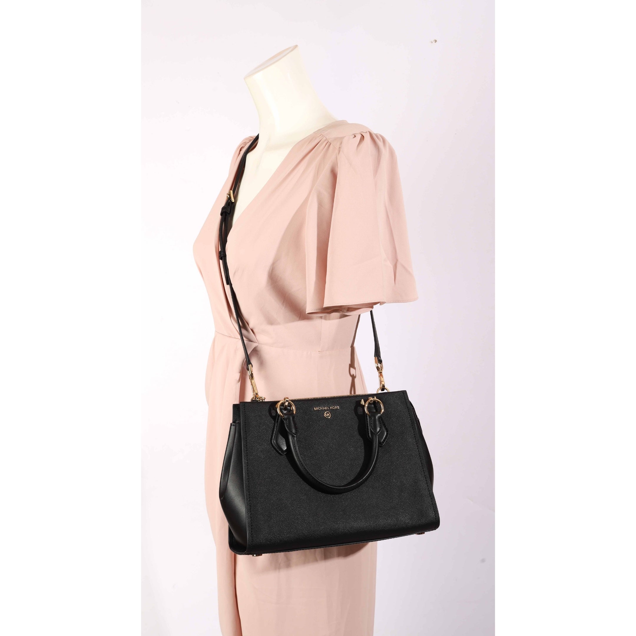 Michael Kors Marilyn Black Convertible Crossbody Bag