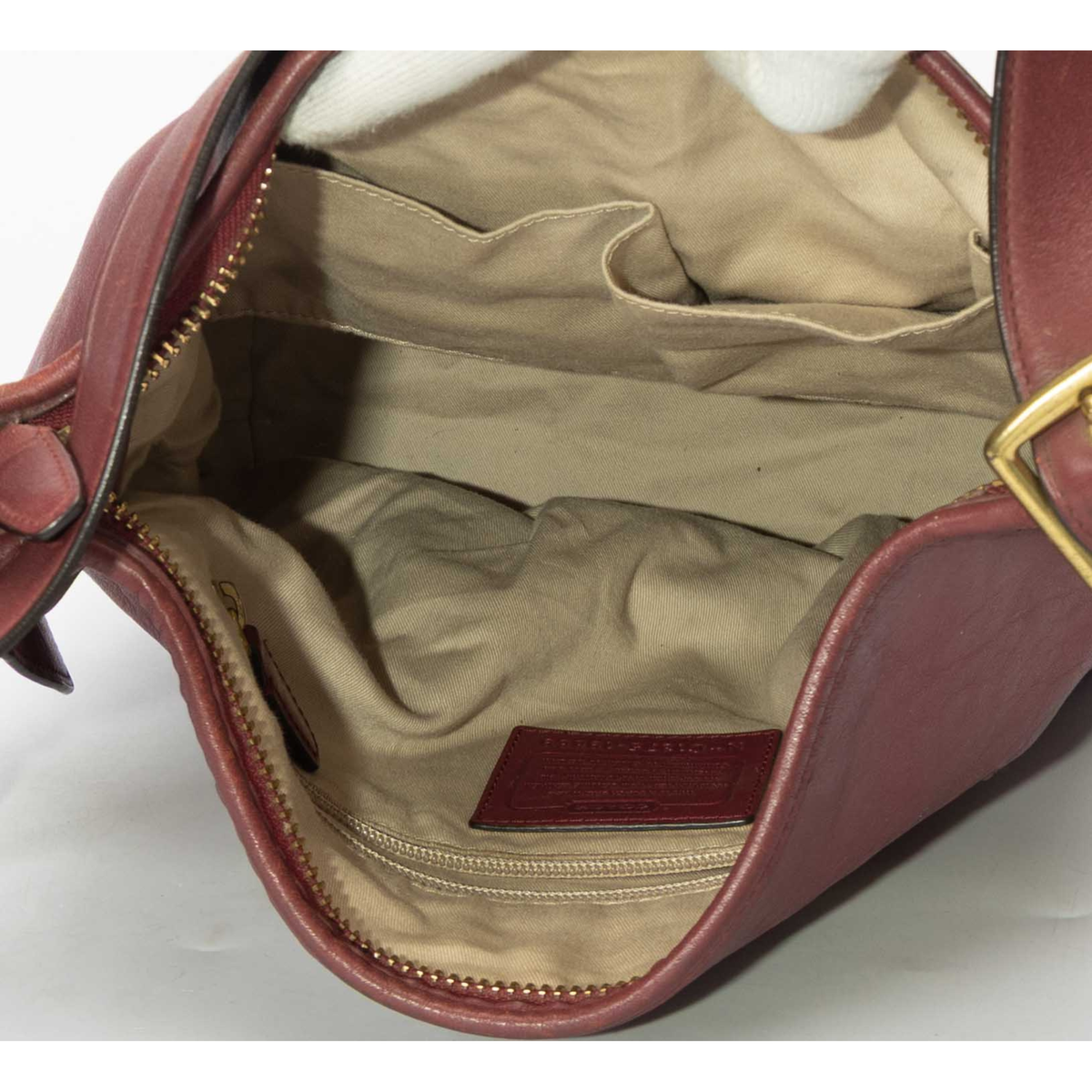 Coach Burgundy Duffle Bag