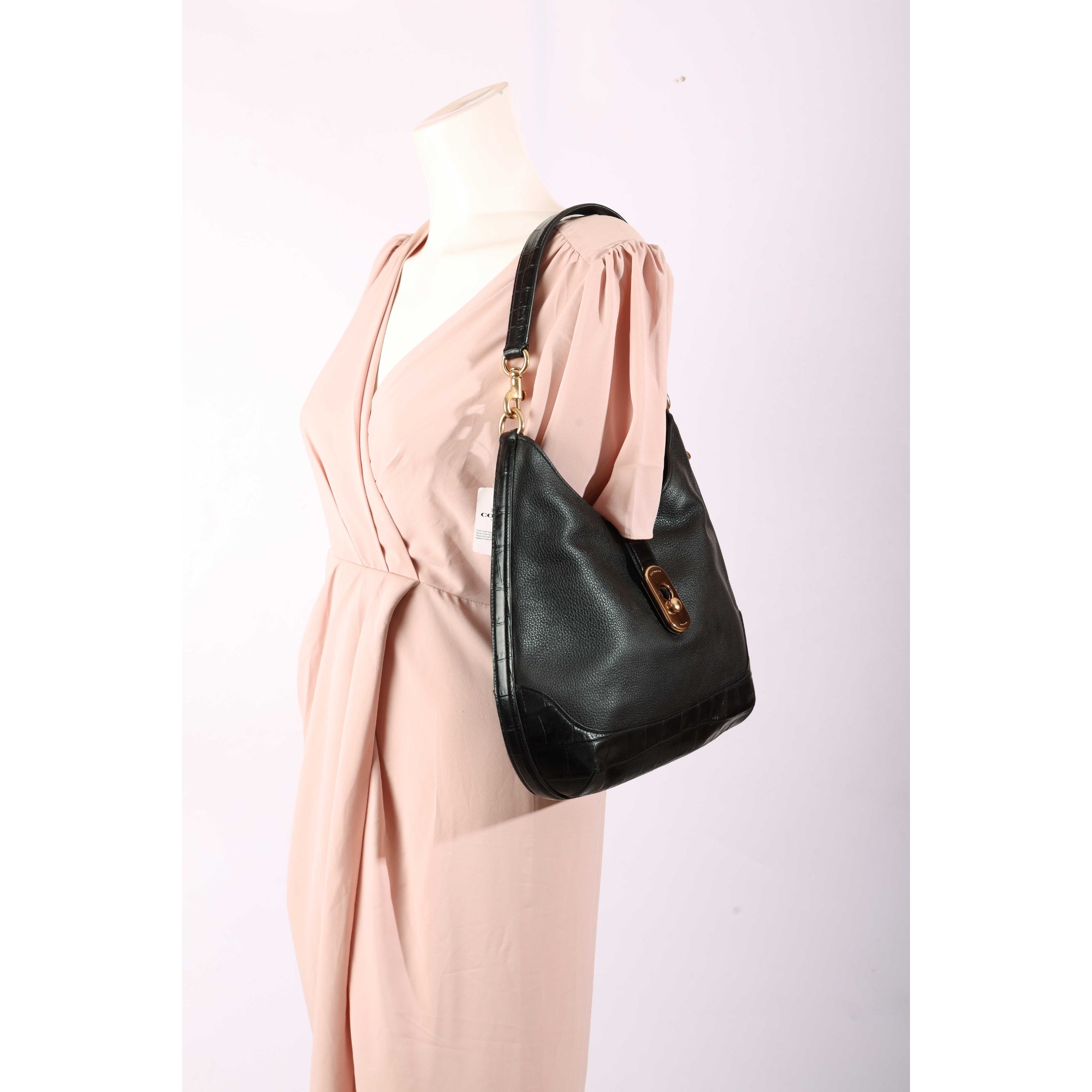 Coach Black Amber Hobo Bag