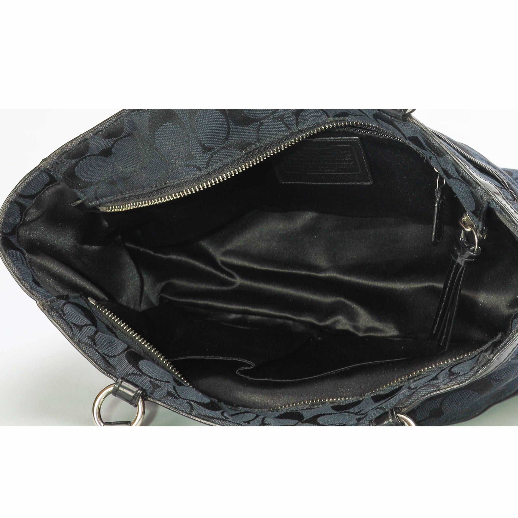 Coach Black Monogram Gallery Tote
