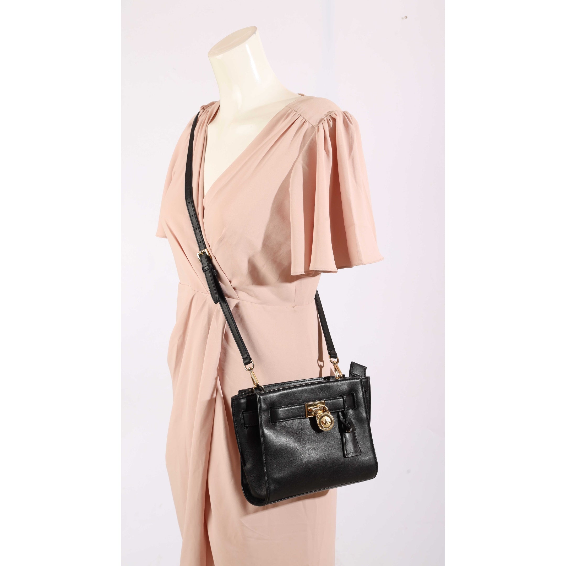 Michael Kors Black Hamilton Crossbody Bag
