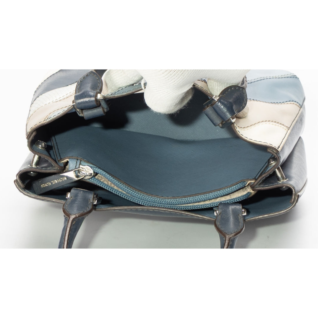 Michael Kors Multicolor Striped Adele Satchel