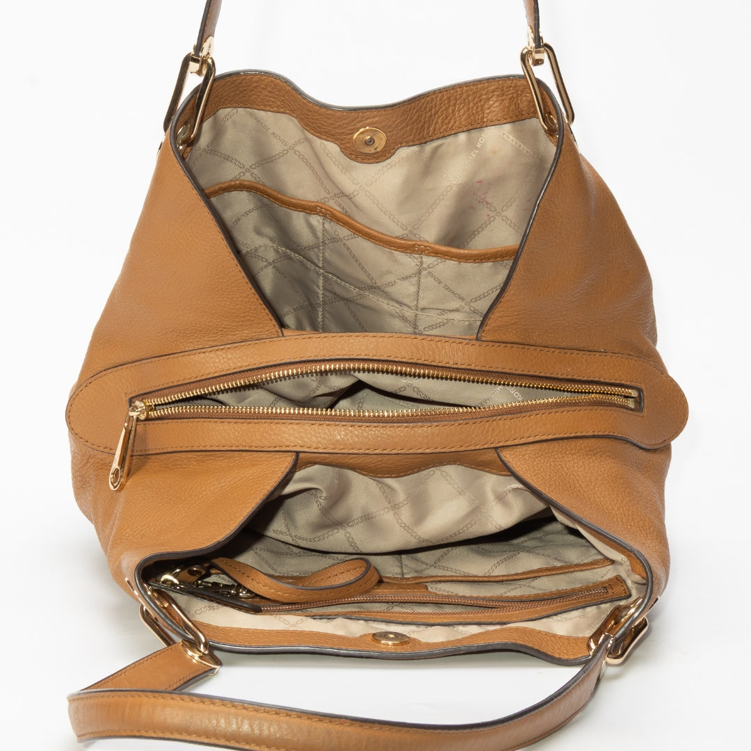 Michael Kors Raven Large Leather Shoulder Bag