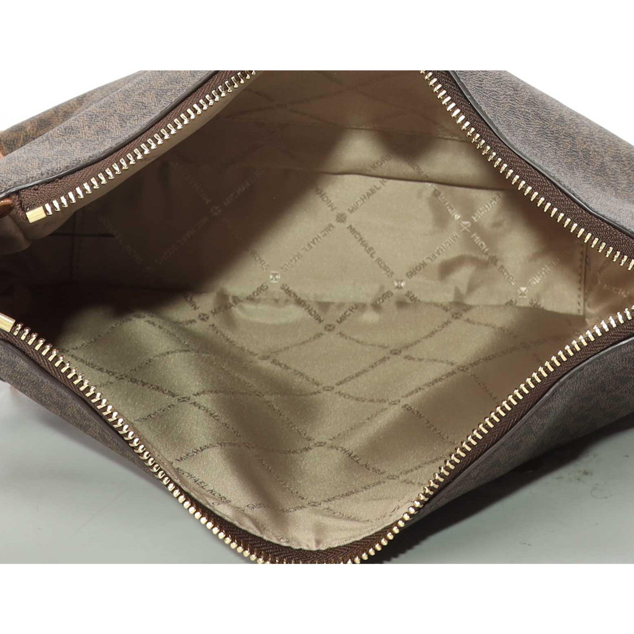Michael Kors Kensington Brown Logo Crossbody Bag