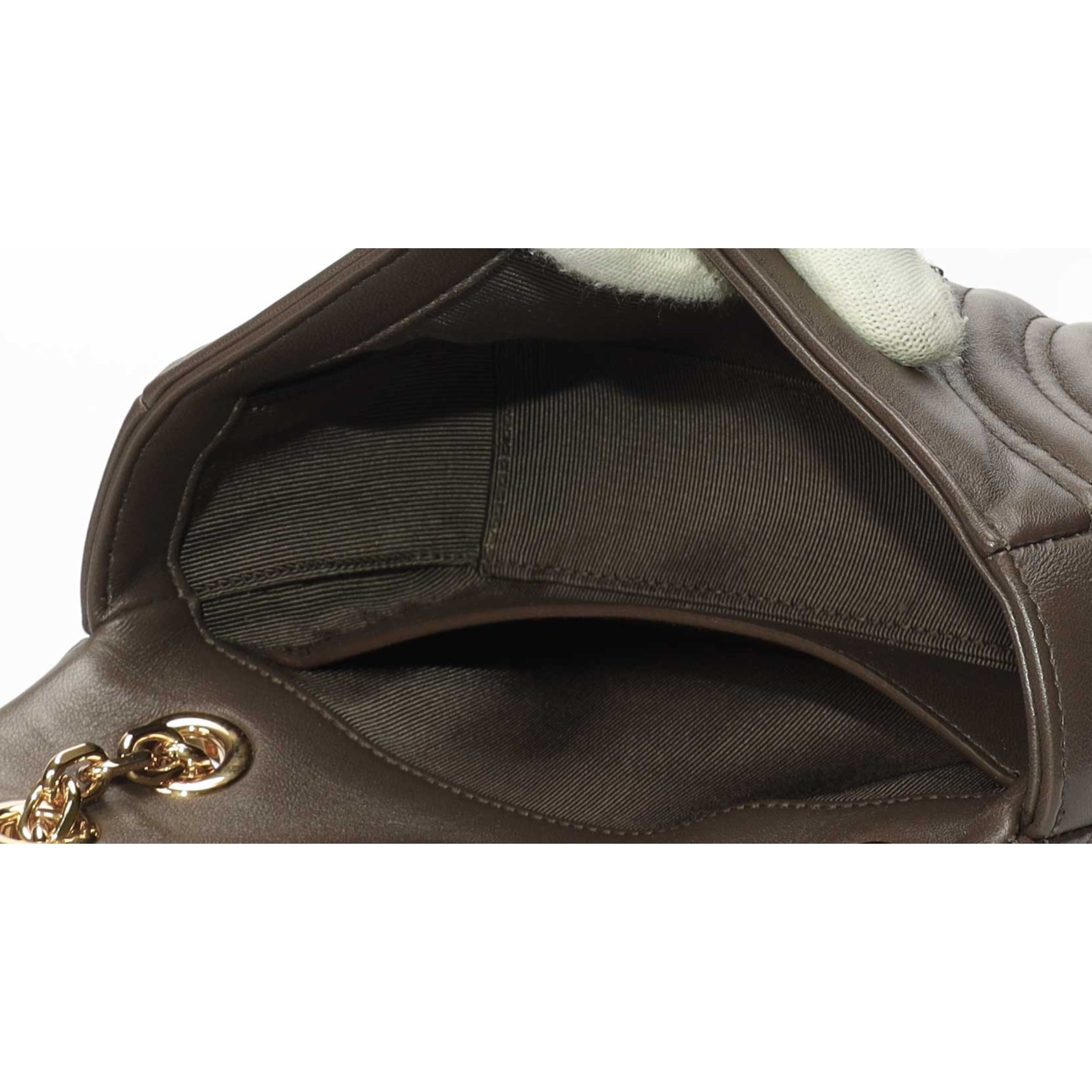 Gucci GG Marmont Taupe Small Shoulder Bag