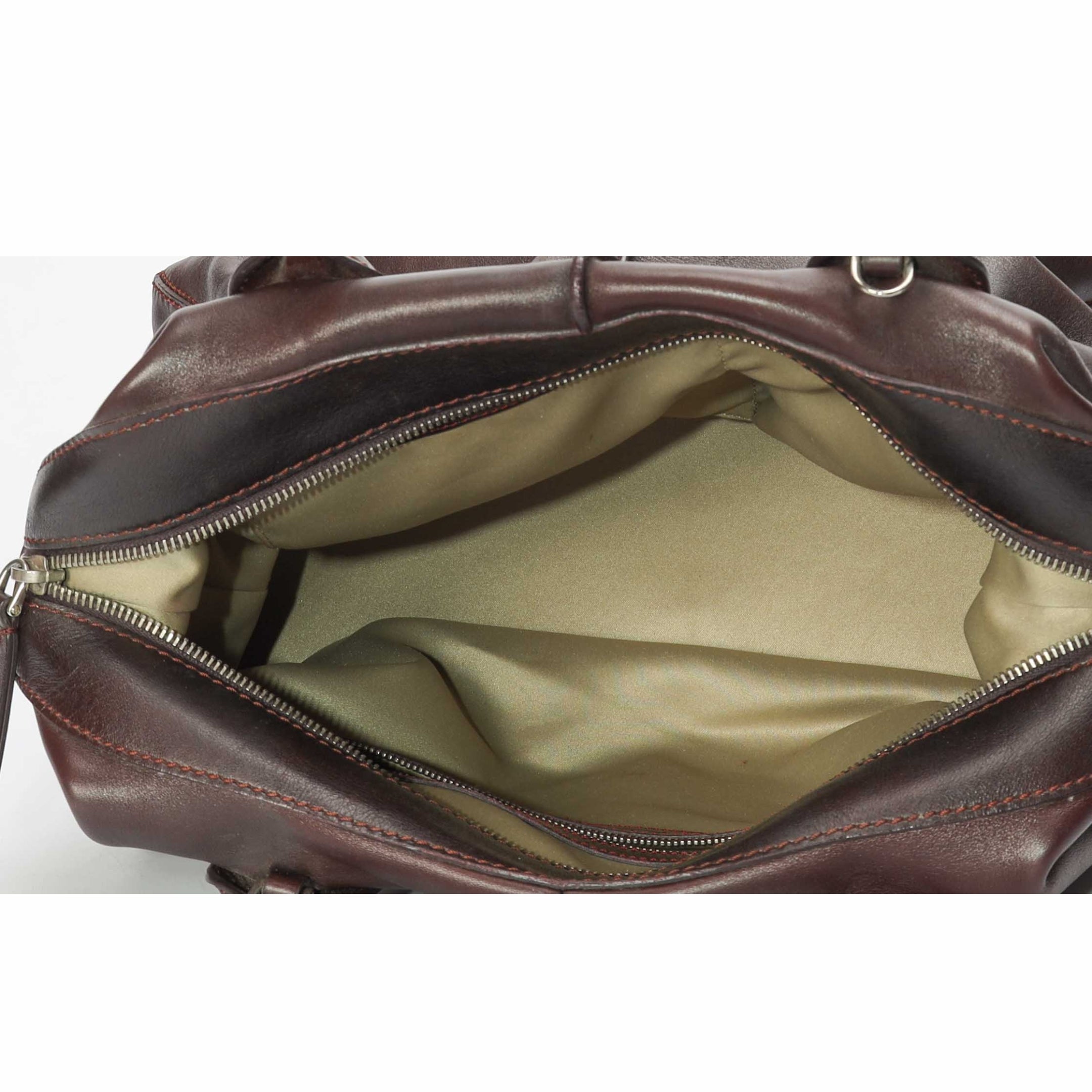 Tod's Dark Brown D Cube Bowler Bag