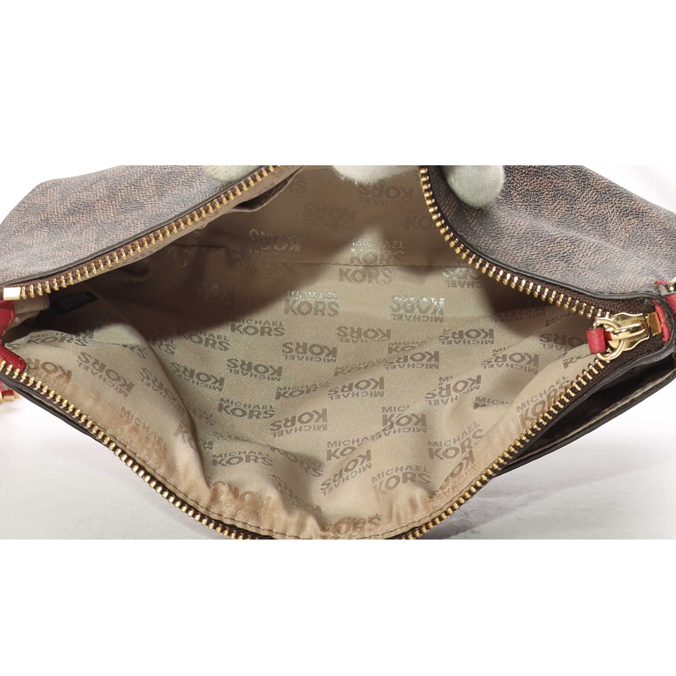 Michael Kors Brown Logo Crossbody Bag