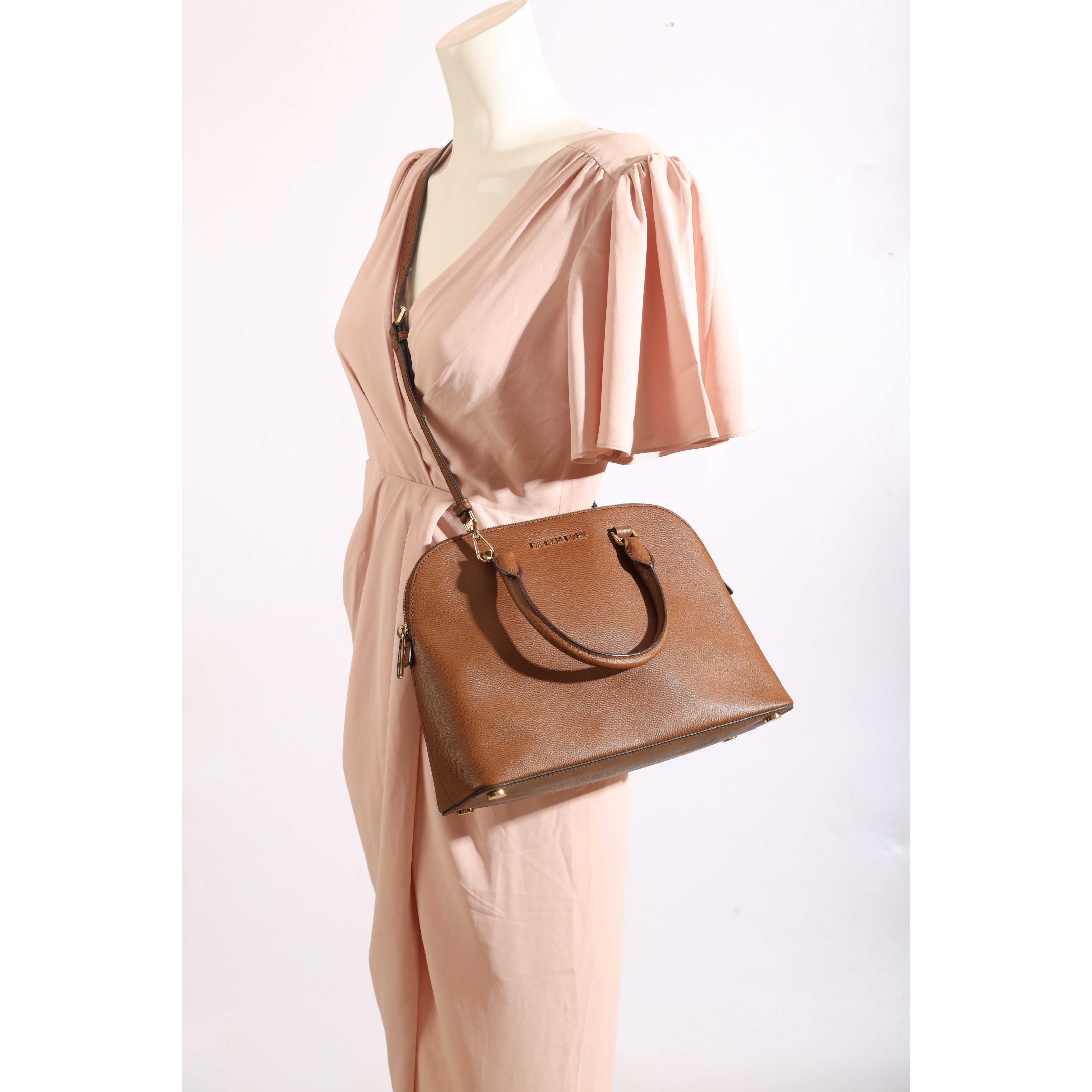 Michael Kors Brown Cindy Crossbody Satchel