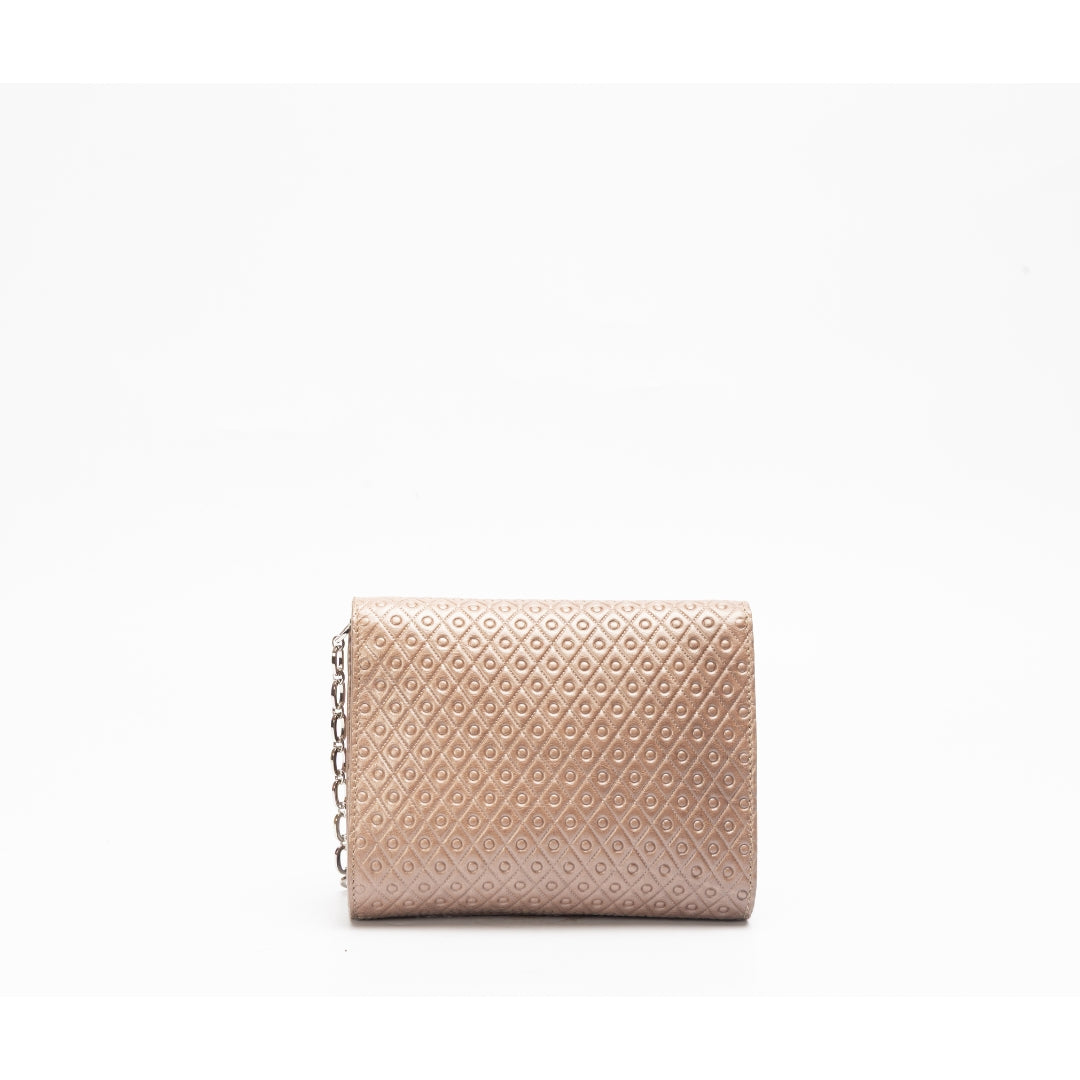 Tod's Metallic Gold Leather Signature Shoulder Bag