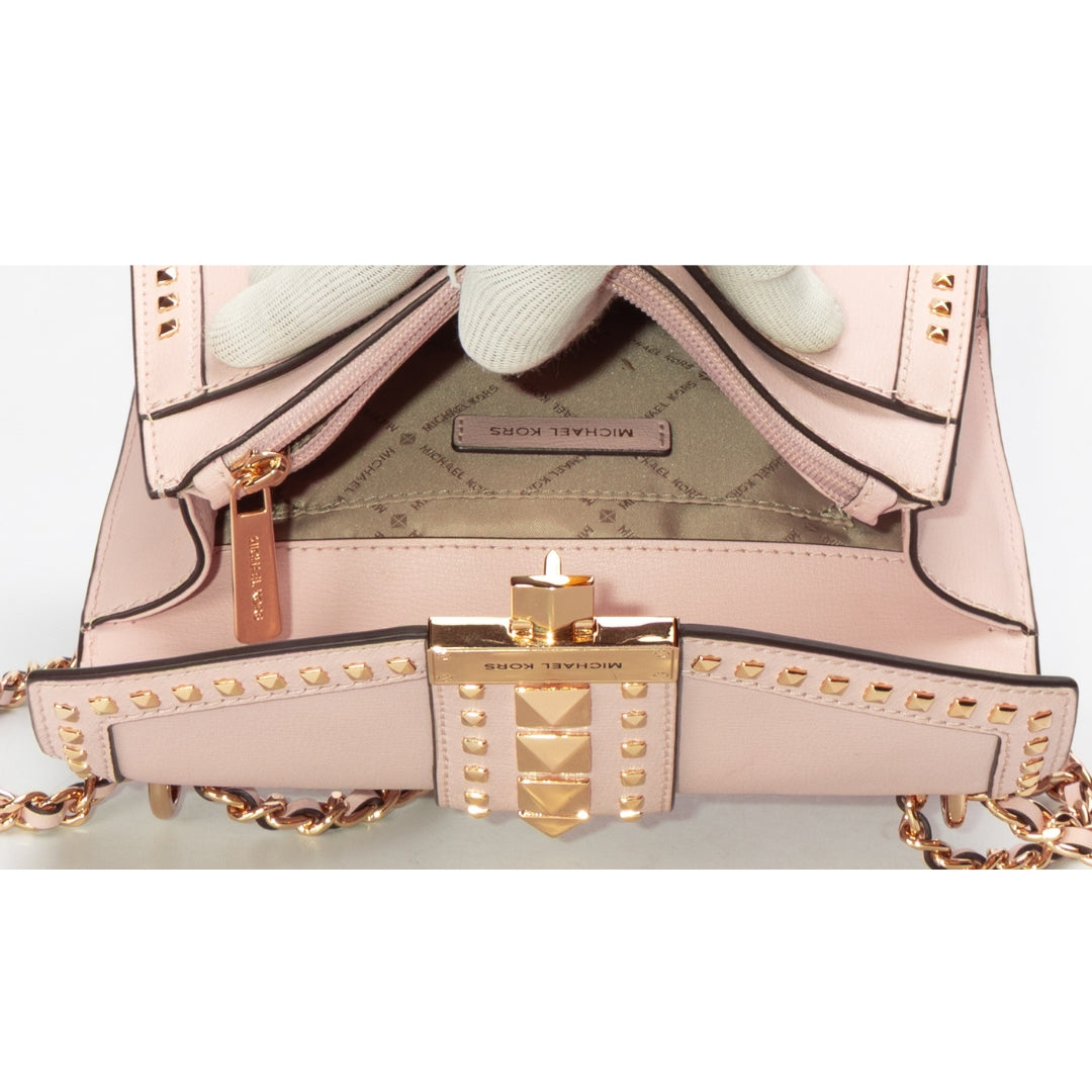 Michael Kors Whitney Studded Pink Shoulder Bag
