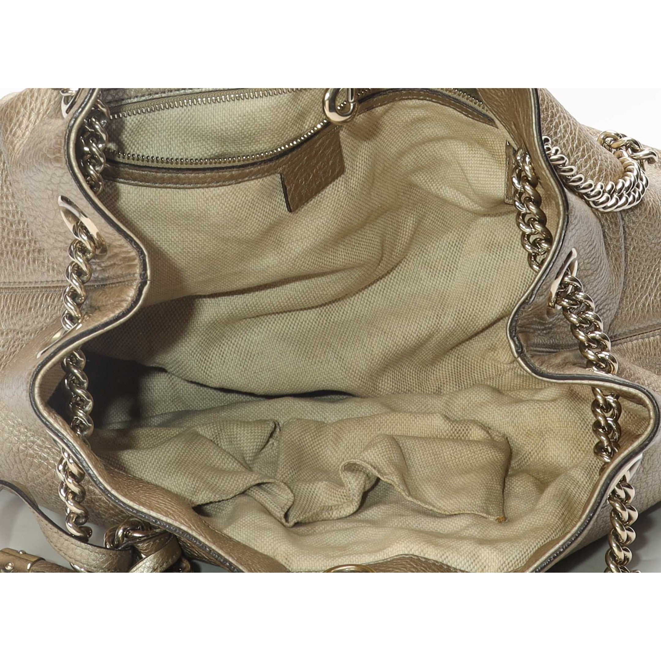 Gucci Metallic Soho Chain Tote