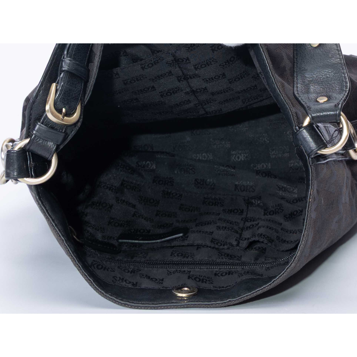 Michael Kors Black Signature Logo Hobo