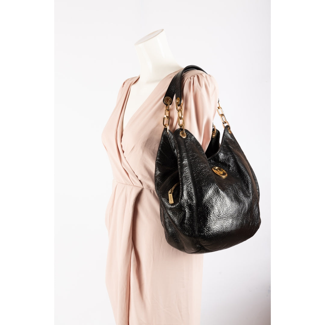 Michael Kors Textured Leather Hobo Bag