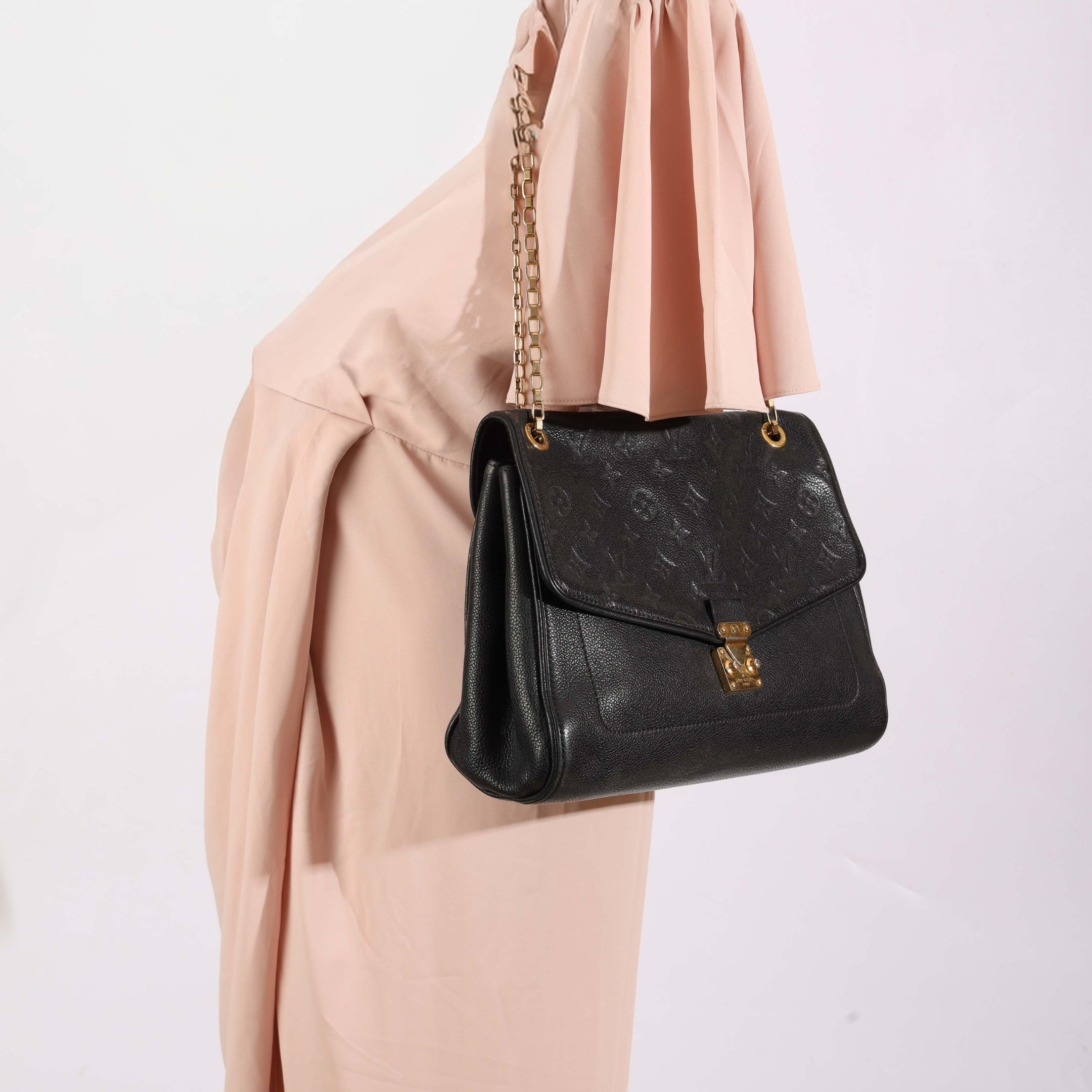 Louis Vuitton Black Empreinte Saint Germain Bag