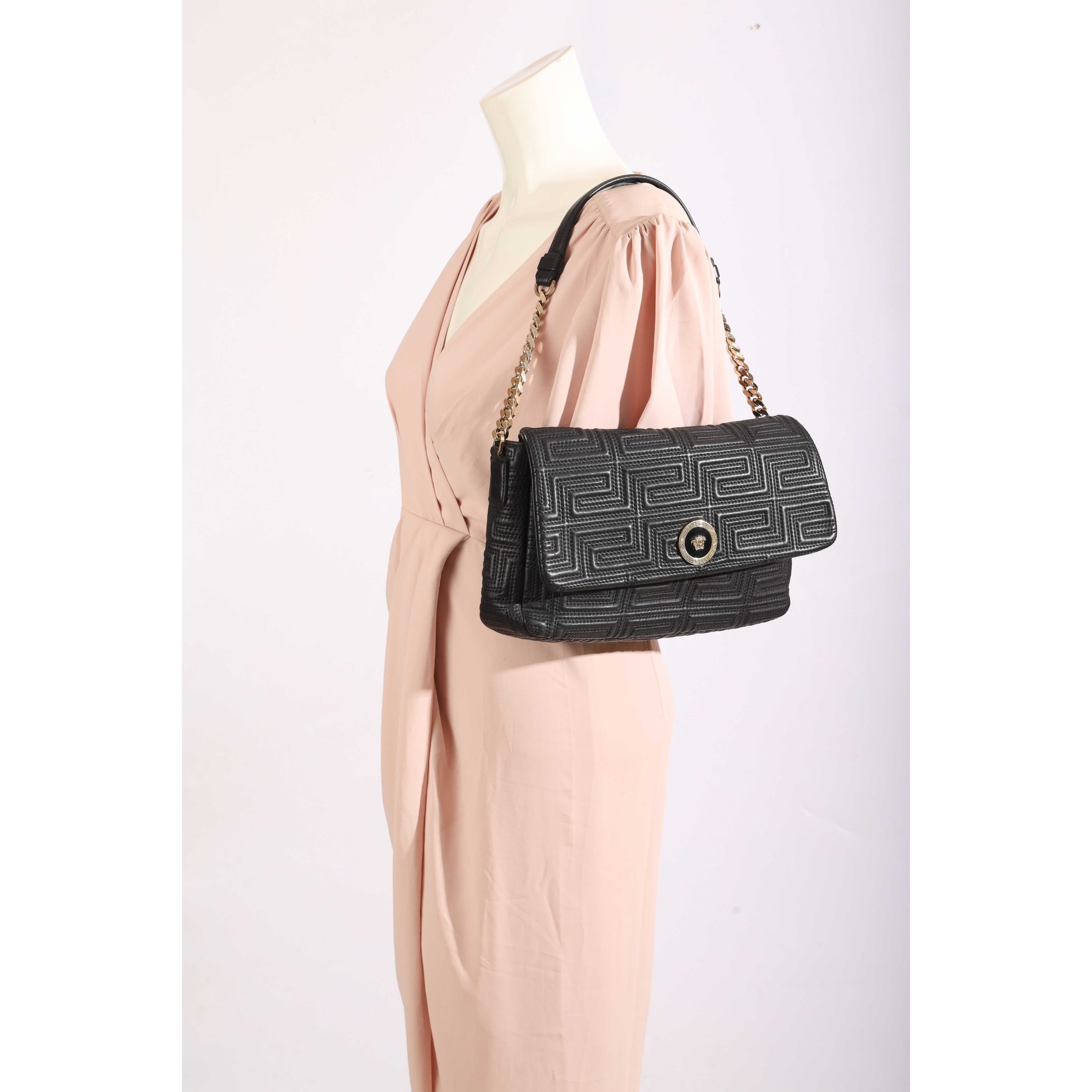Versace Black Medusa Shoulder Bag