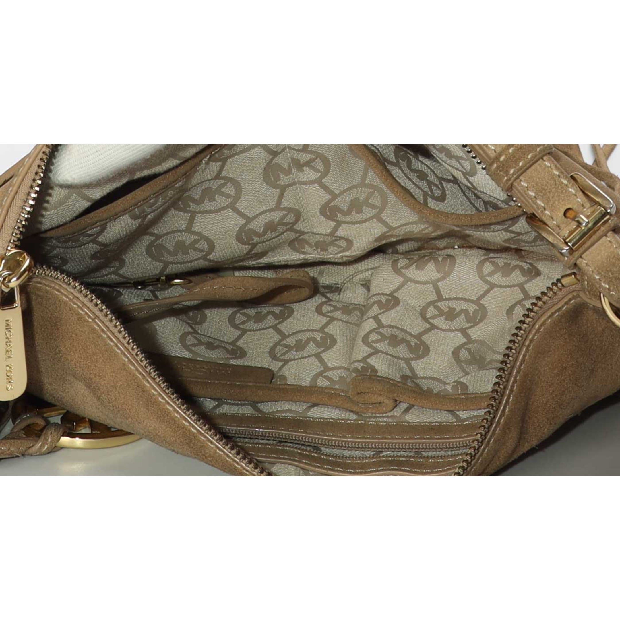 Michael Kors Brown Suede Fringed Messenger Bag