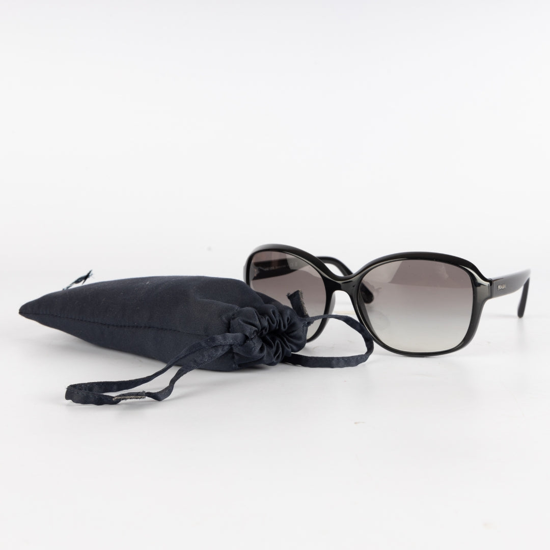 Prada Square SPR 18Q Black Sunglasses