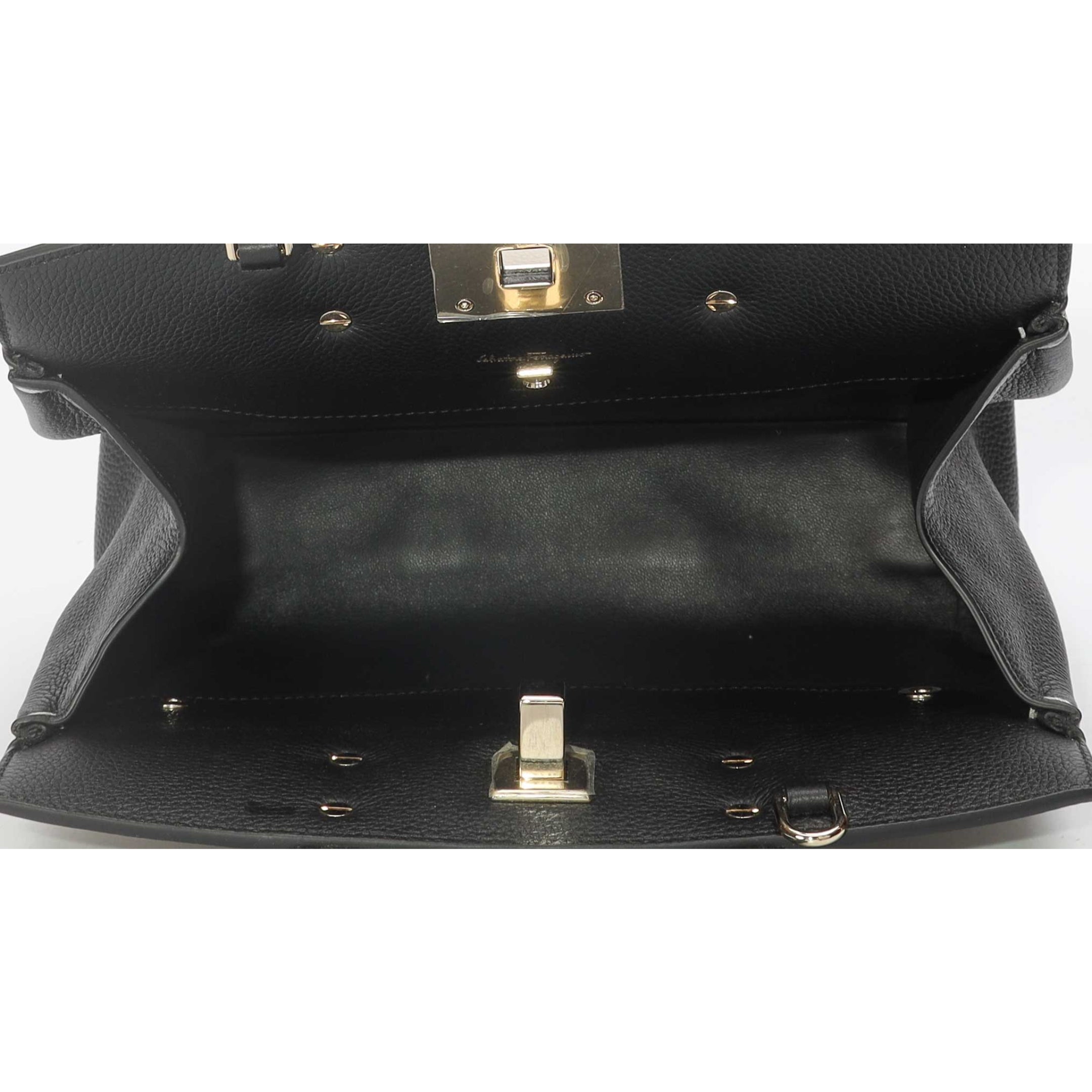 Salvatore Ferragamo Colorblock Studio Top Handle Bag