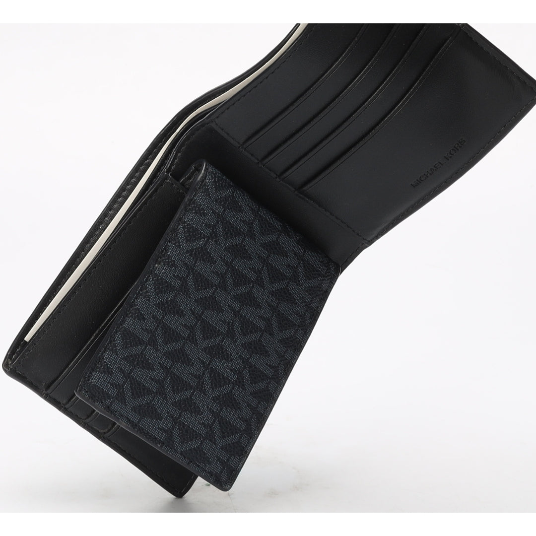 Michael Kors Harrison Logo Billfold Wallet With Passcase