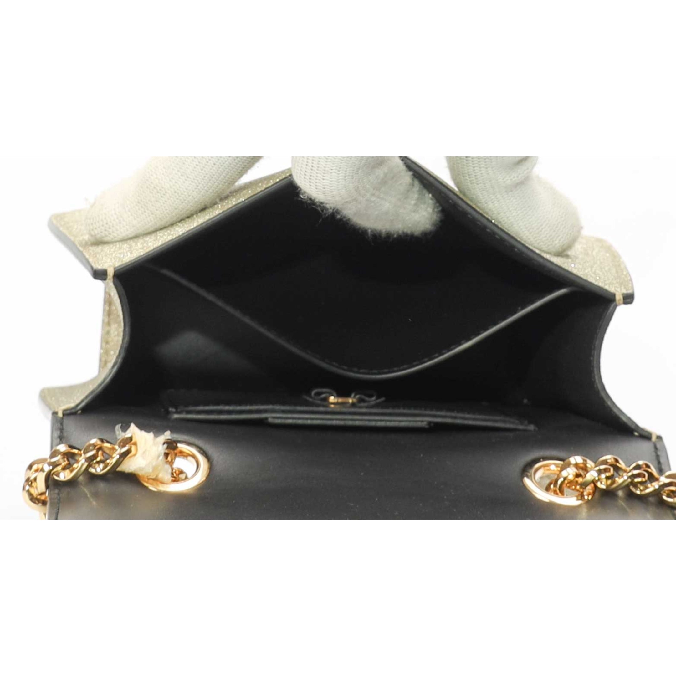 Salvatore Ferragamo Glitter Mini Vara Bow Crossbody Bag