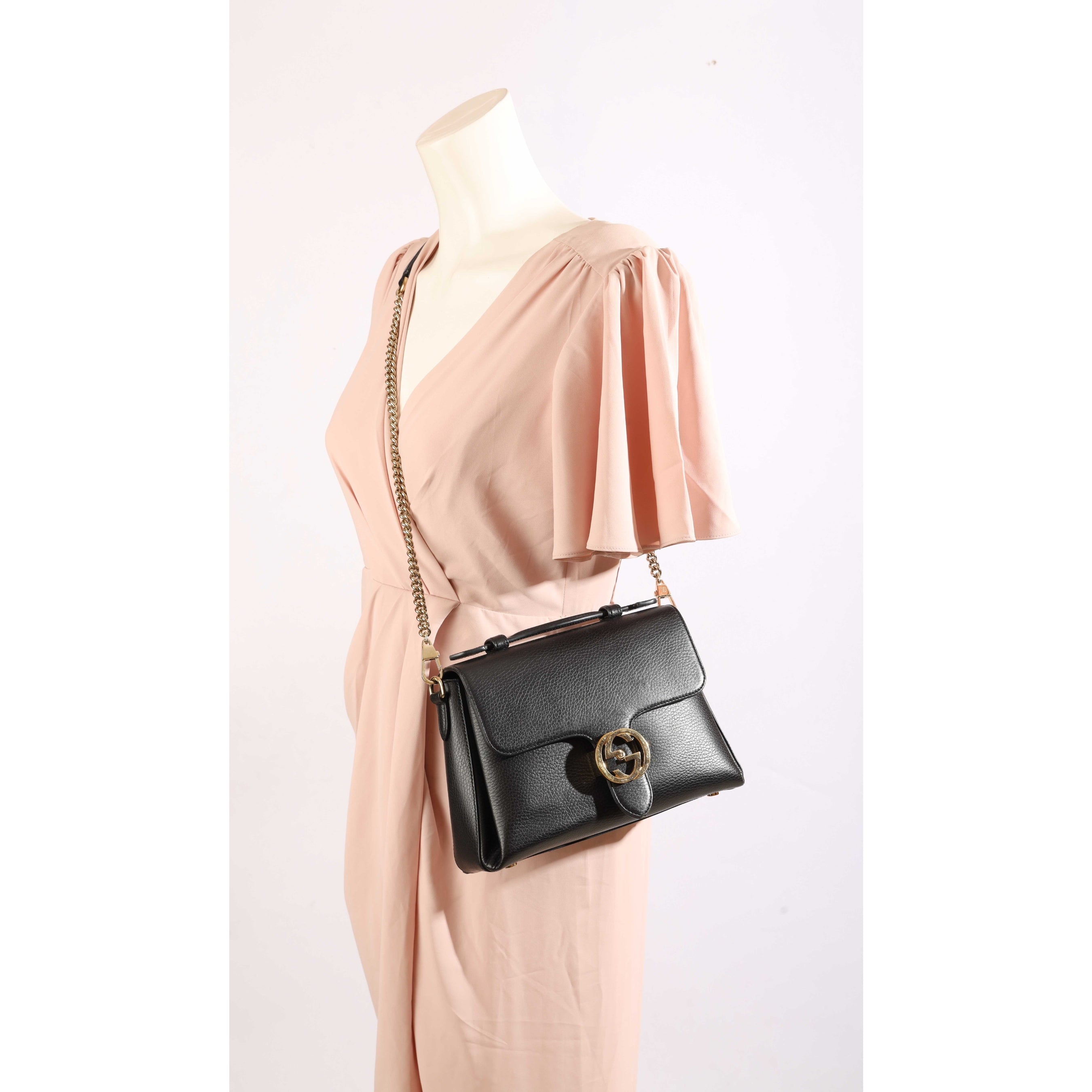 Gucci Interlocking GG Black Crossbody Bag