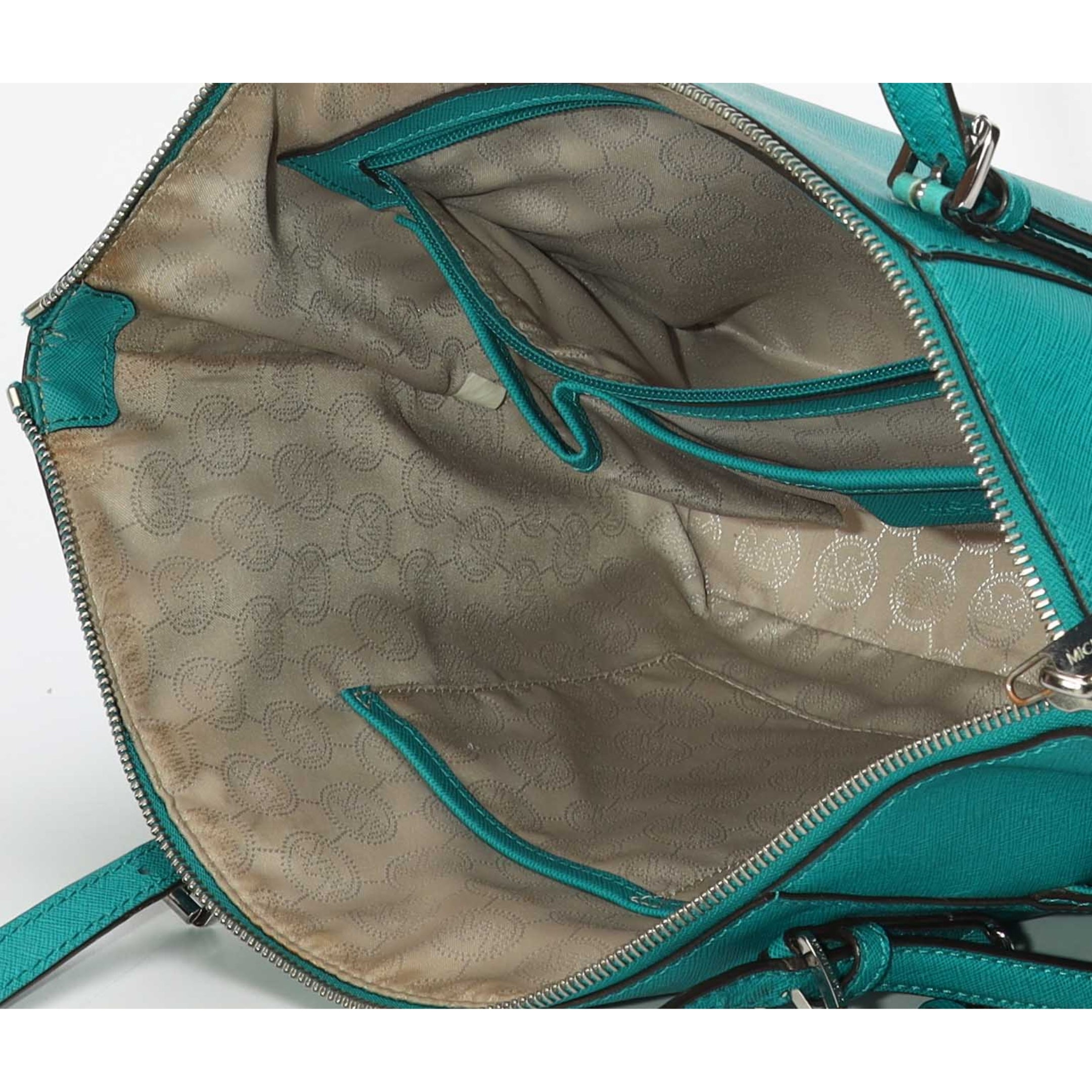 Michael Kors Charlotte Teal Tote