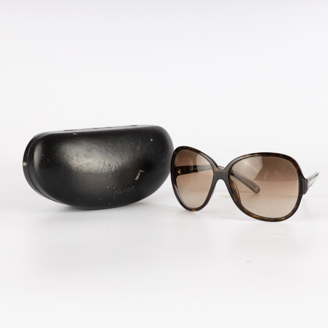 Prada Tortoise Frame Oversized Sunglasses