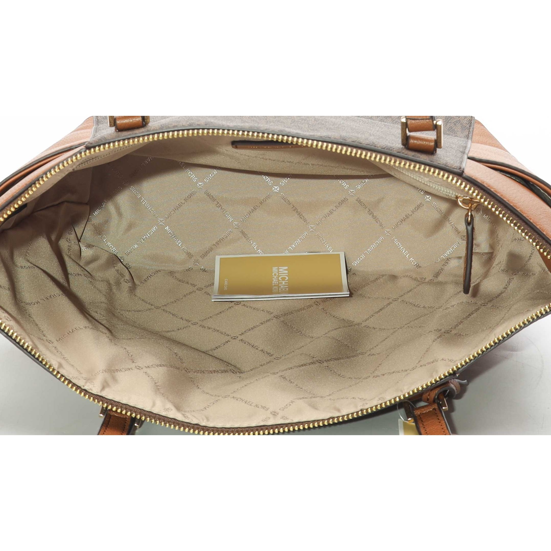 Michael Kors Charlotte Logo Brown Tote Bag