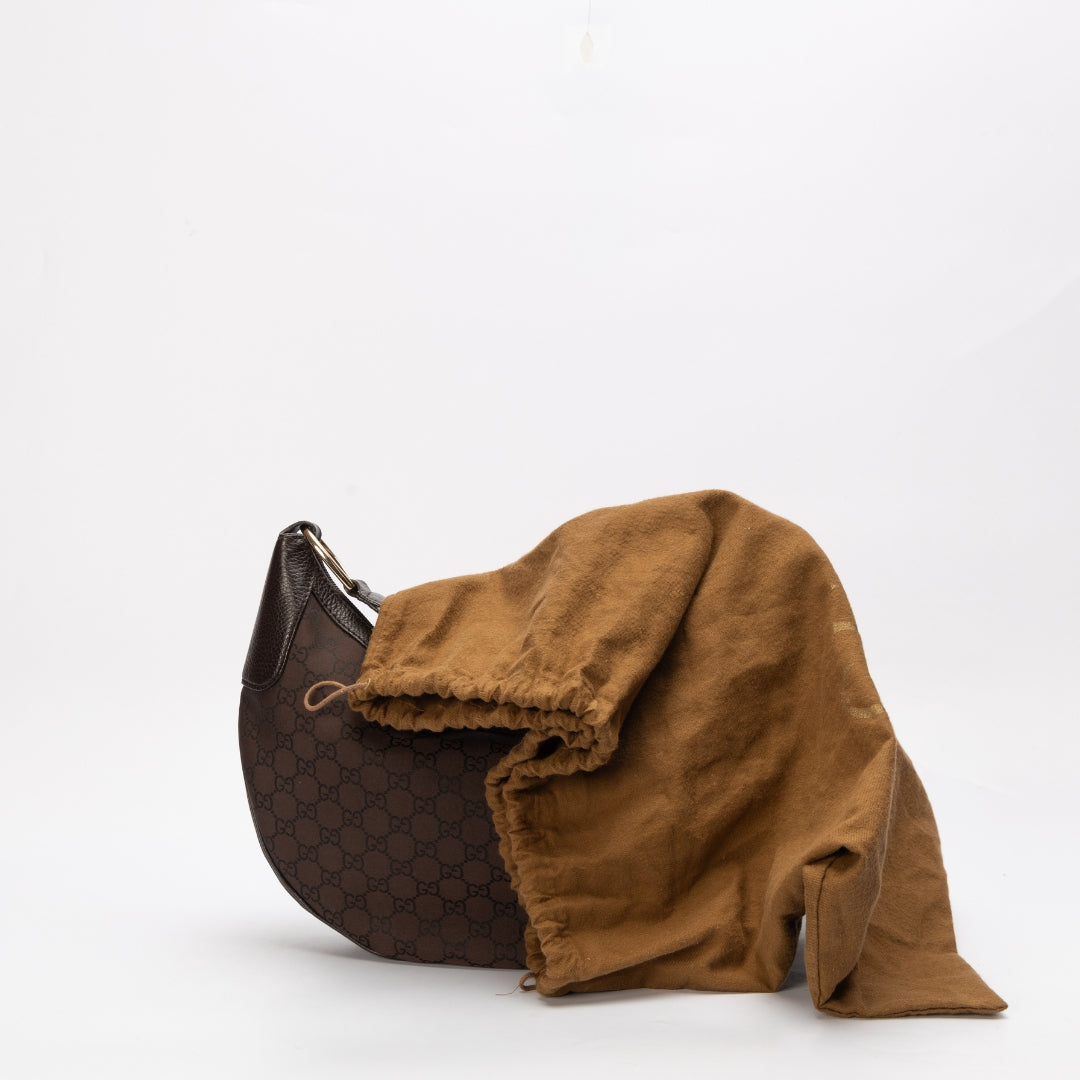 Gucci Guccissima Brown Hobo Bag