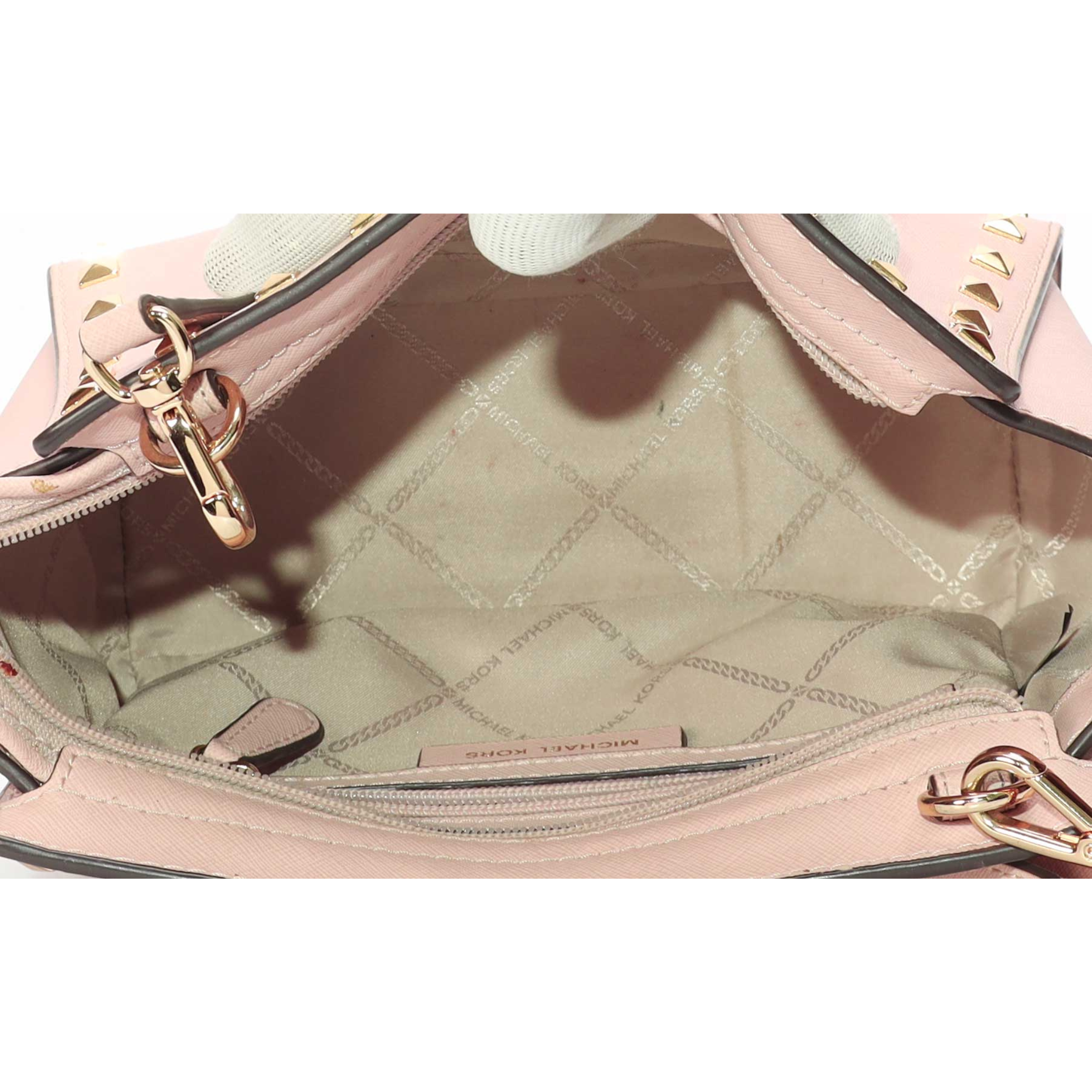 Michael Kors Pink Studded Cross Body Bag