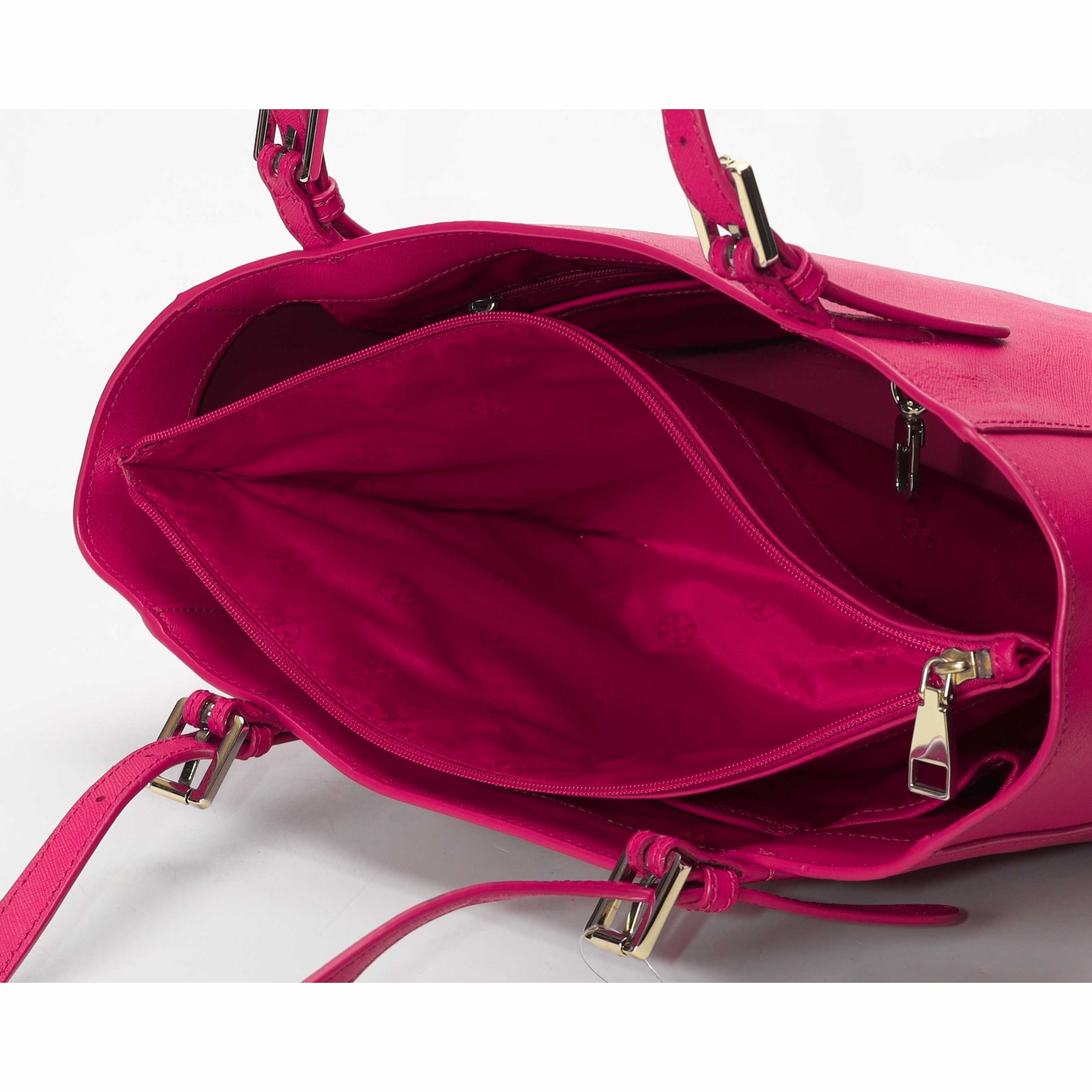 Tory Burch Fuchsia Medium York Buckle Tote