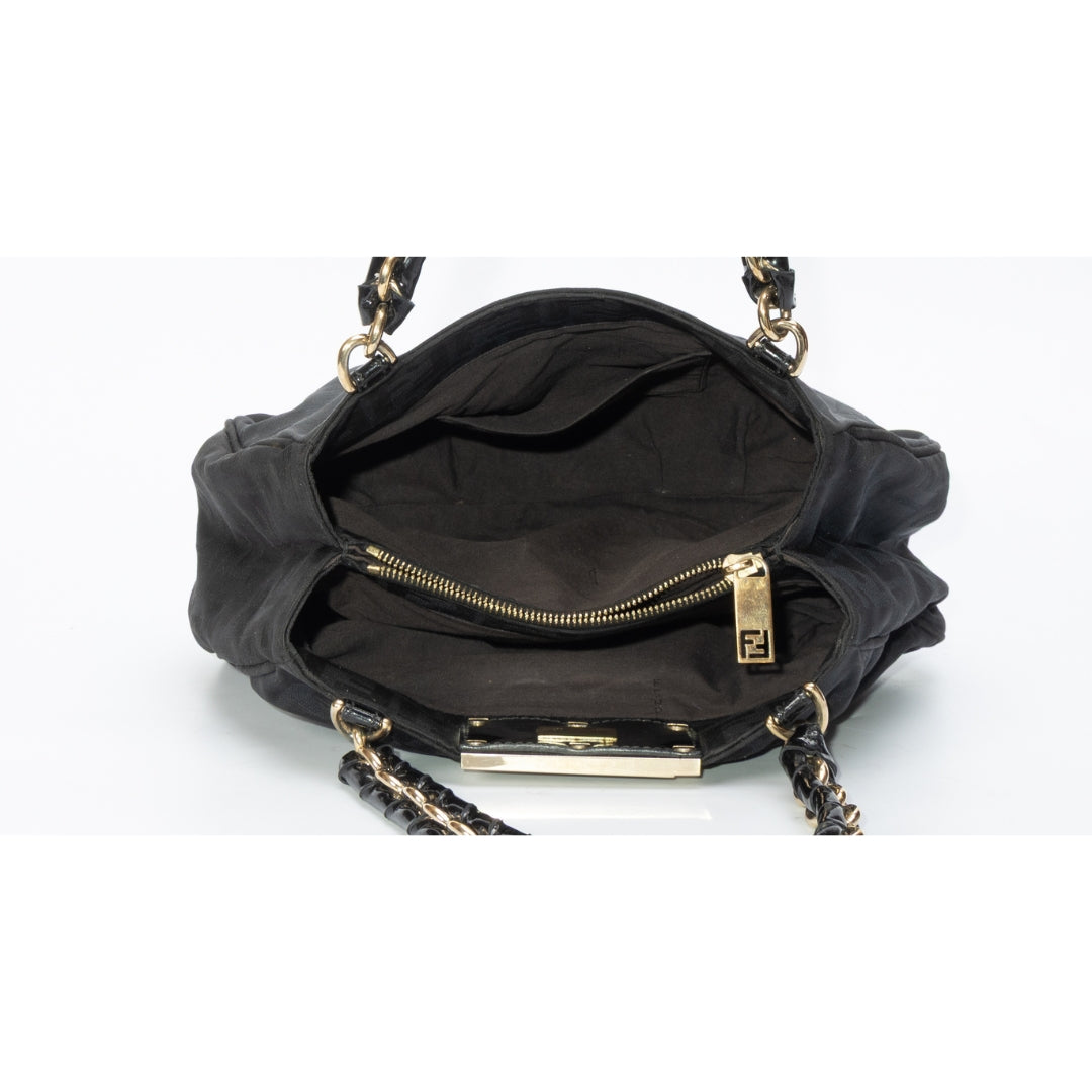 Fendi Zucca Mia Chain Shoulder Bag