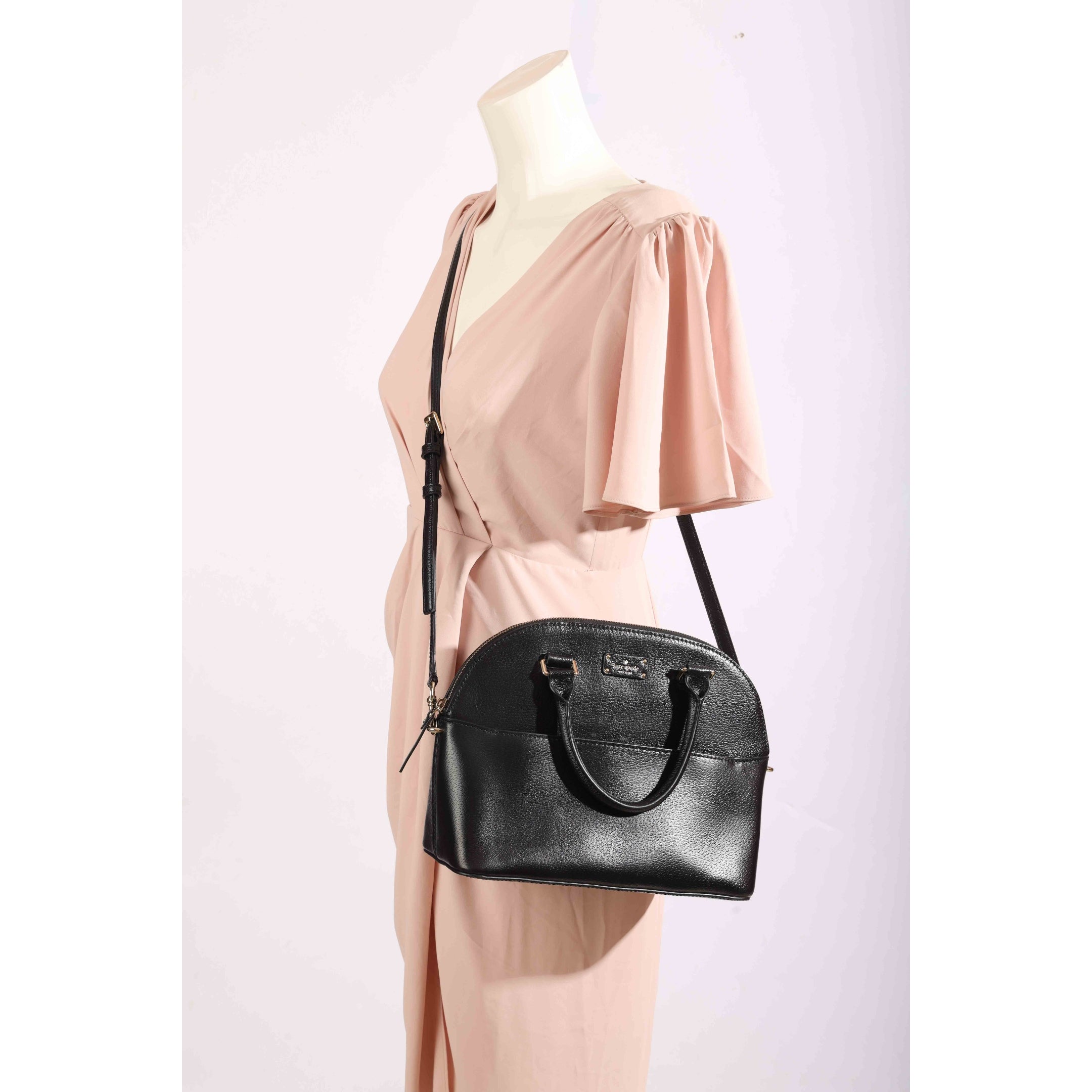 Kate Spade Black Carli Grove Street Convertible Crossbody Bag