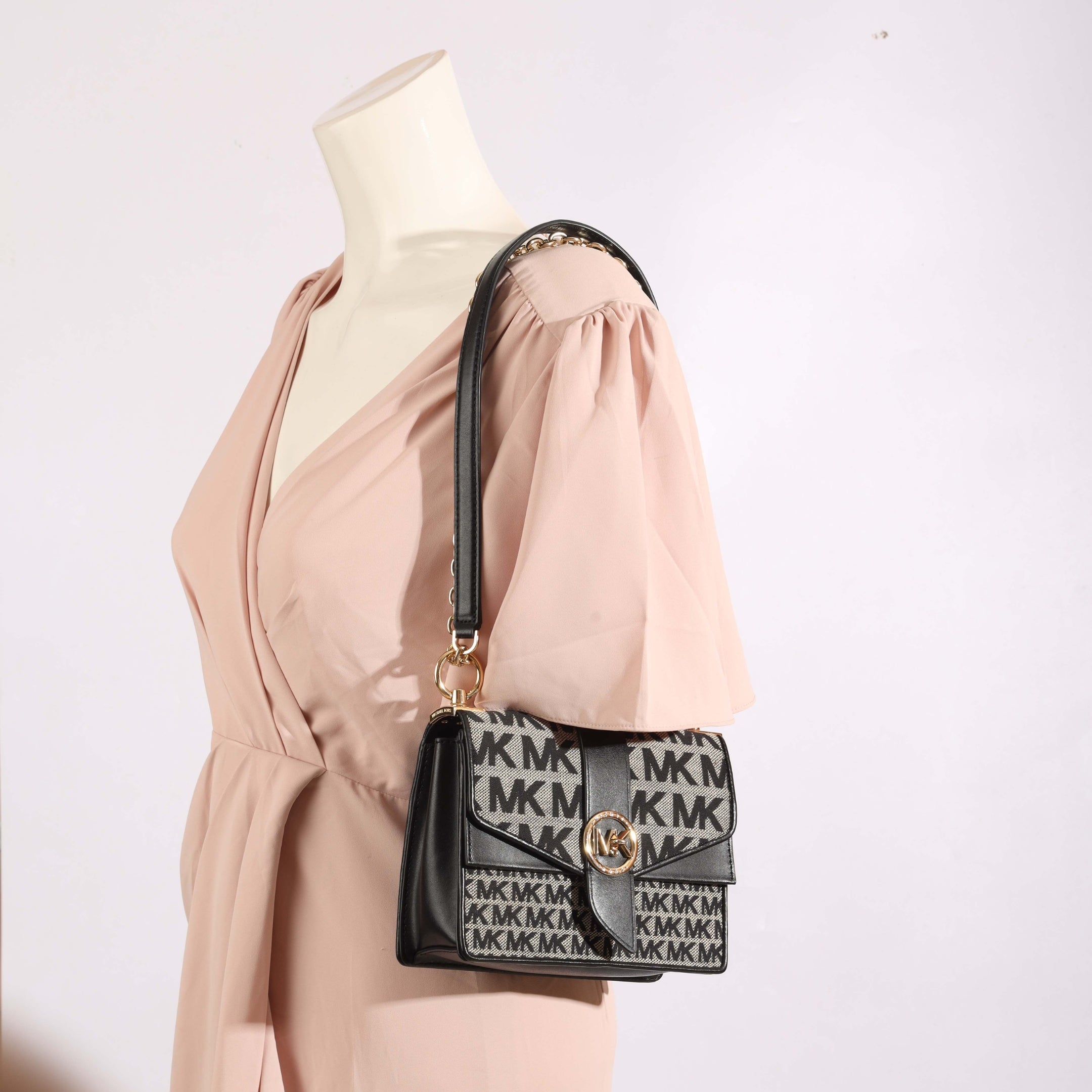 Michael Kors Greenwich Jacquard Logo Crossbody Bag