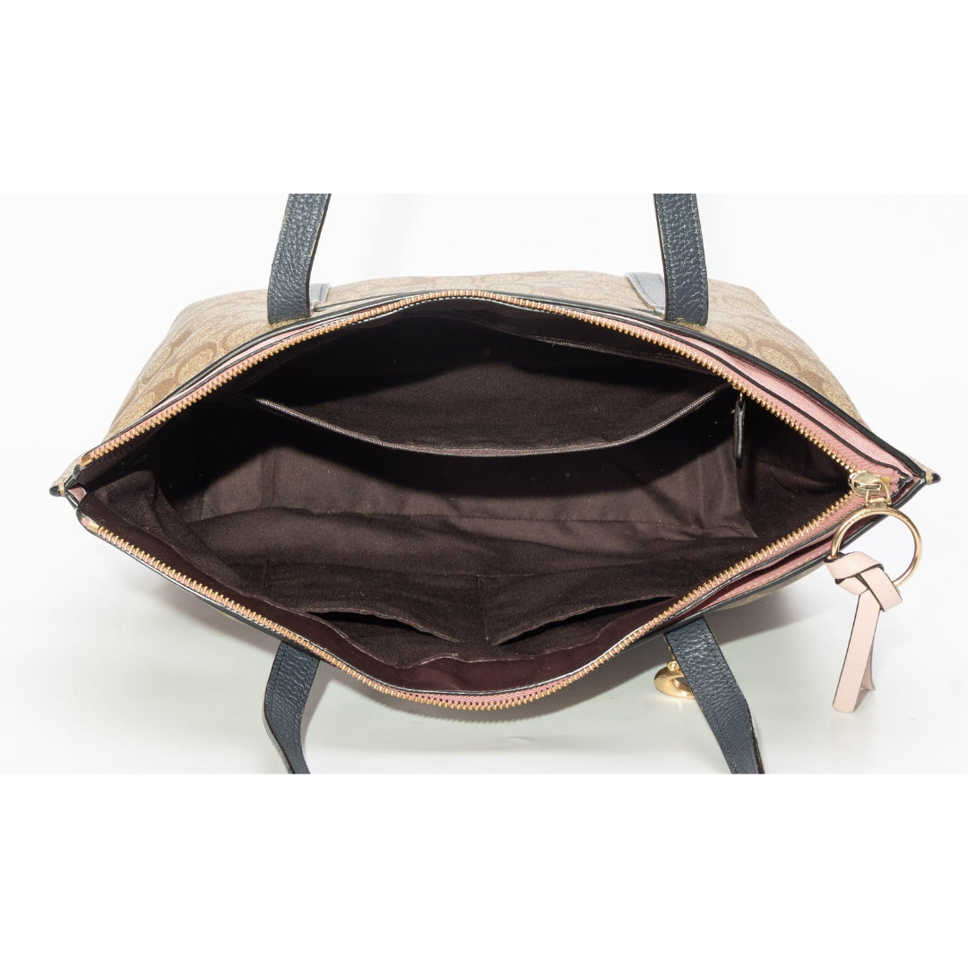 Coach Colorblock Signature Canvas May Tote Bag