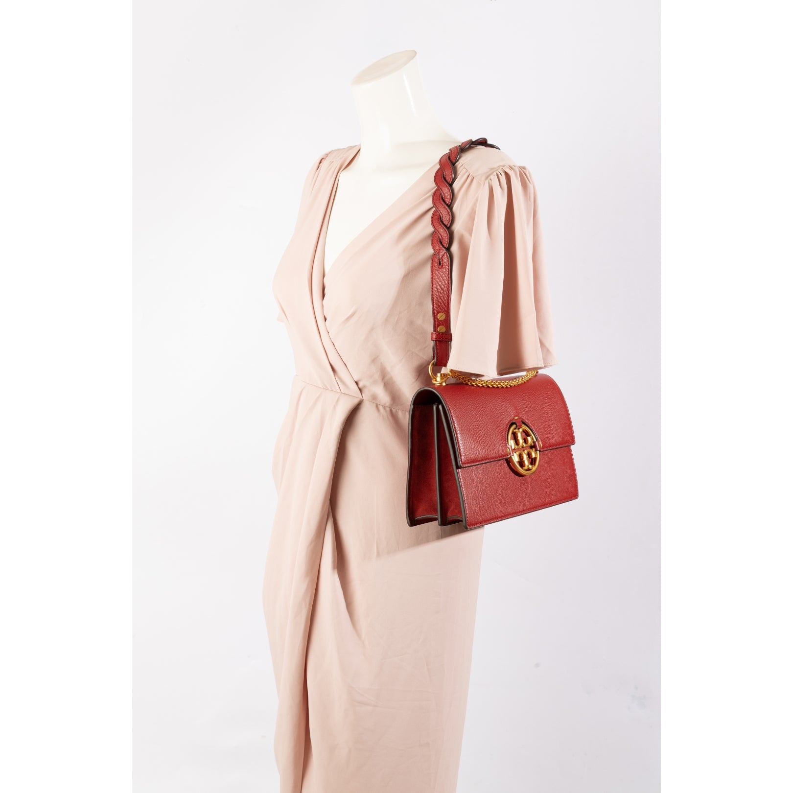 Tory Burch Miller Red Shoulder Bag