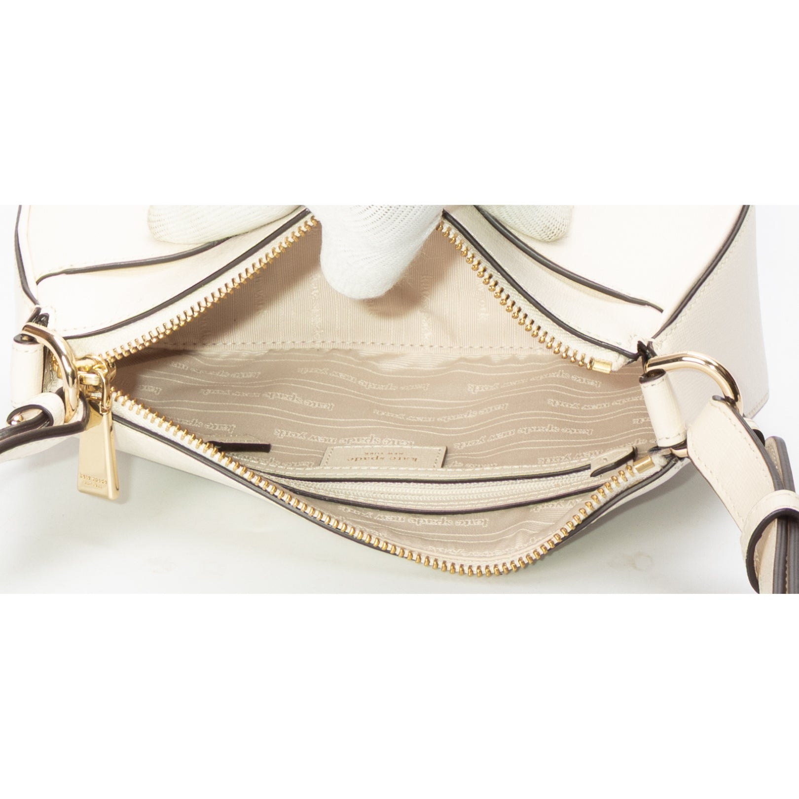 Kate Spade White Bleecker Small Crossbody Bag