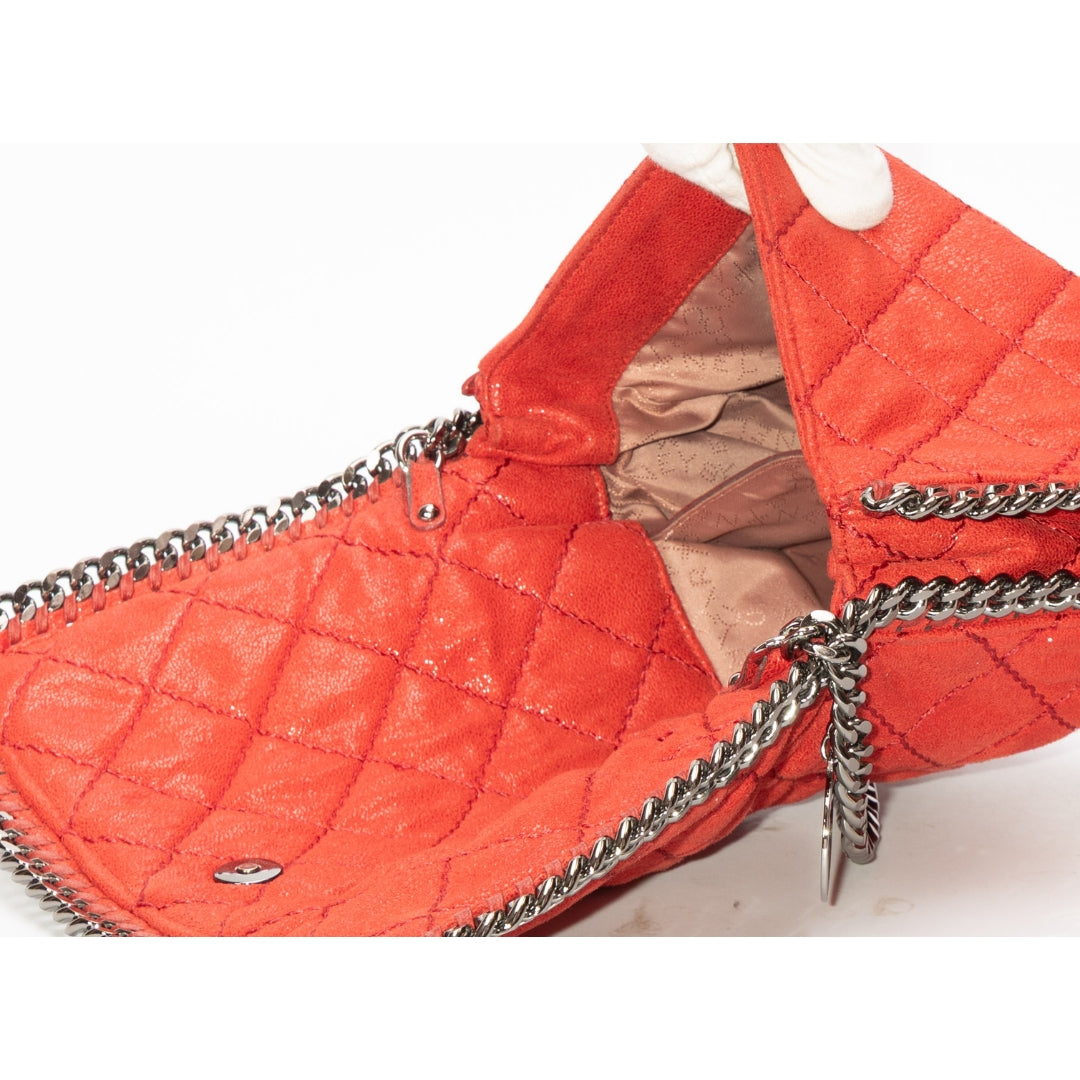 Stella McCartney Quilted Faux Leather Falabella Flap Bag