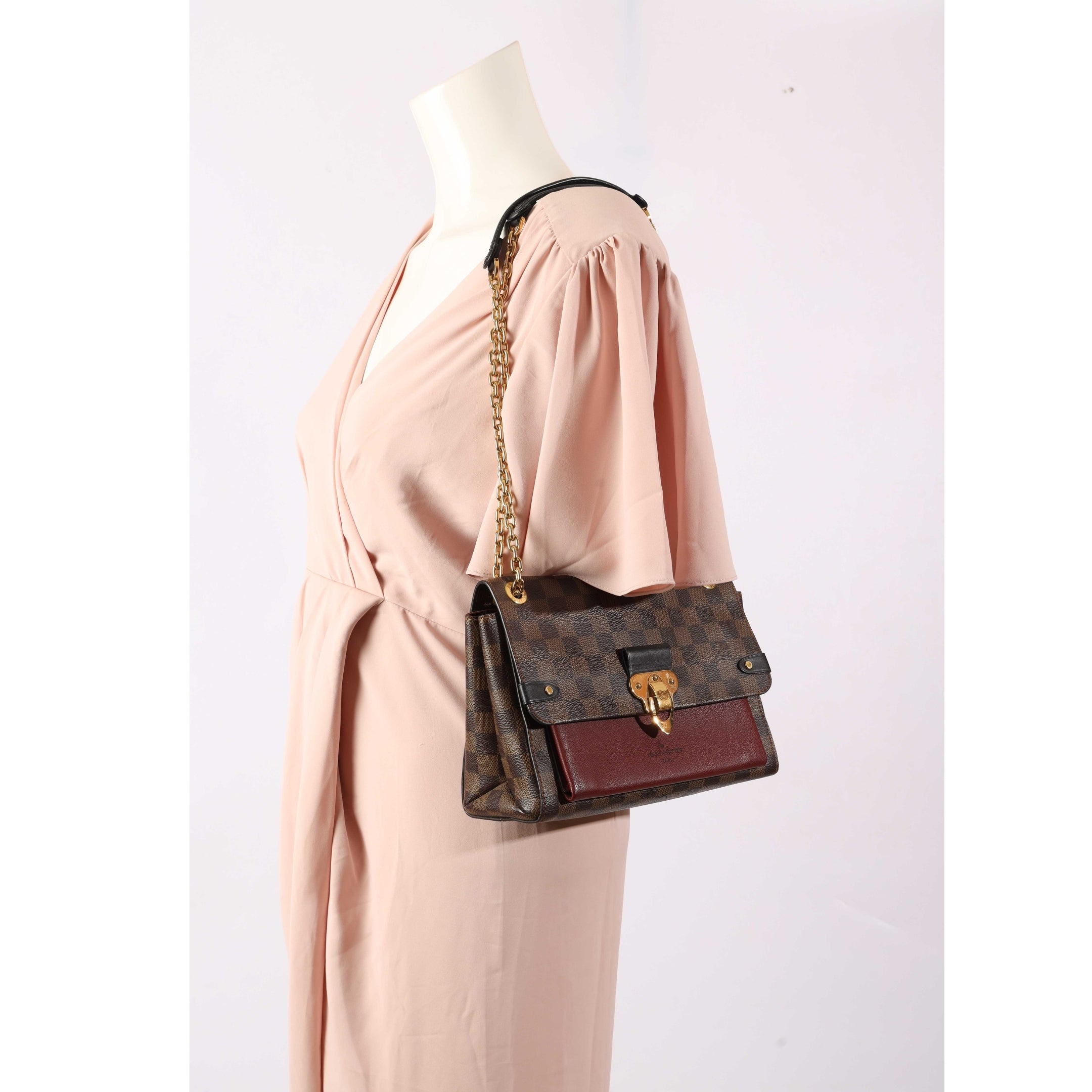 Louis Vuitton Bordeaux Damier Vavin PM Shoulder Bag